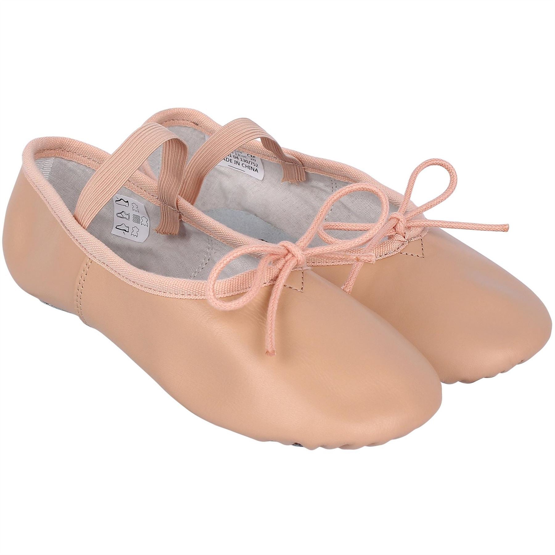Slazenger Full Sole Leather Ballet Shoe Childrens