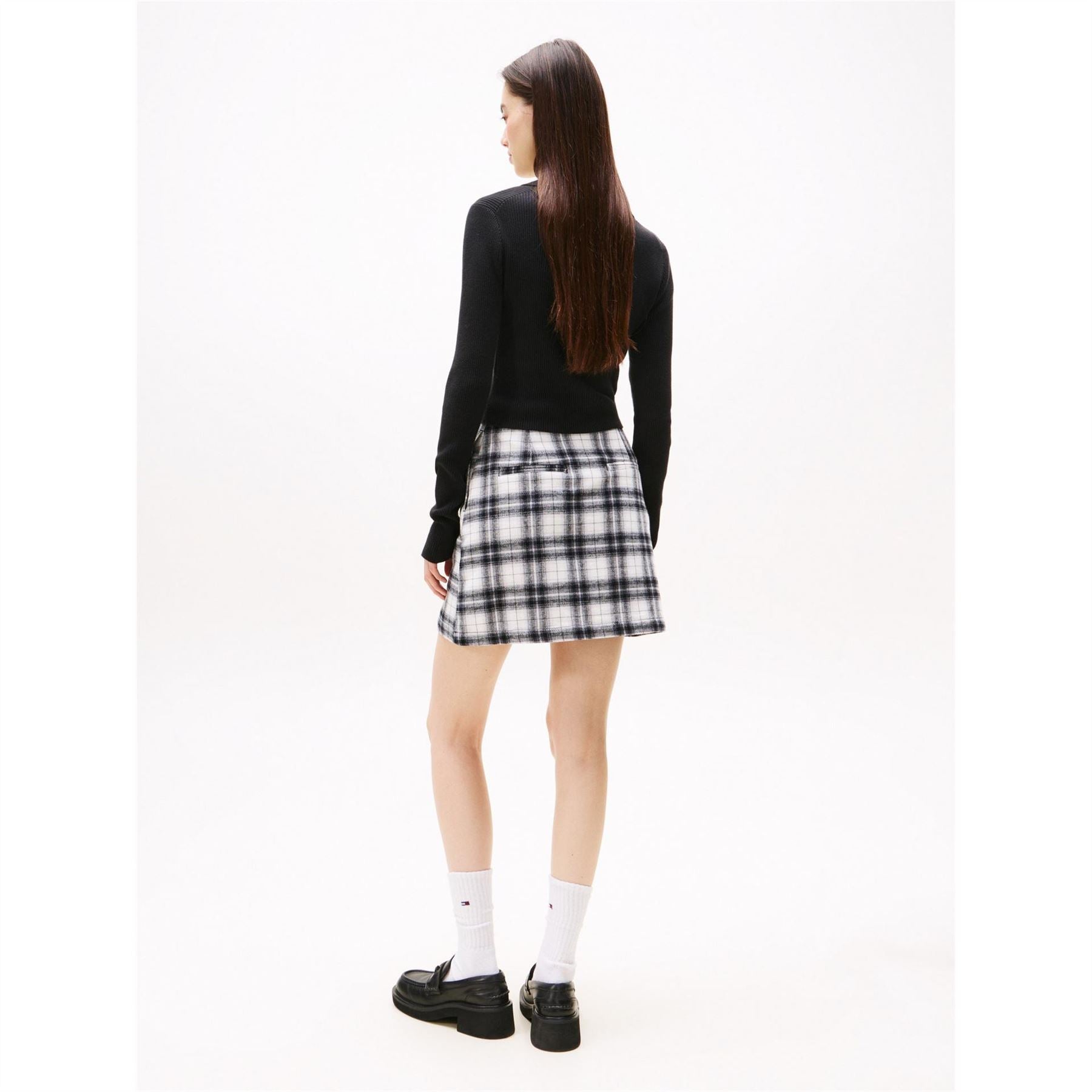 Tommy Jeans Collared Neck Long Sleeve Button Placket Sweater