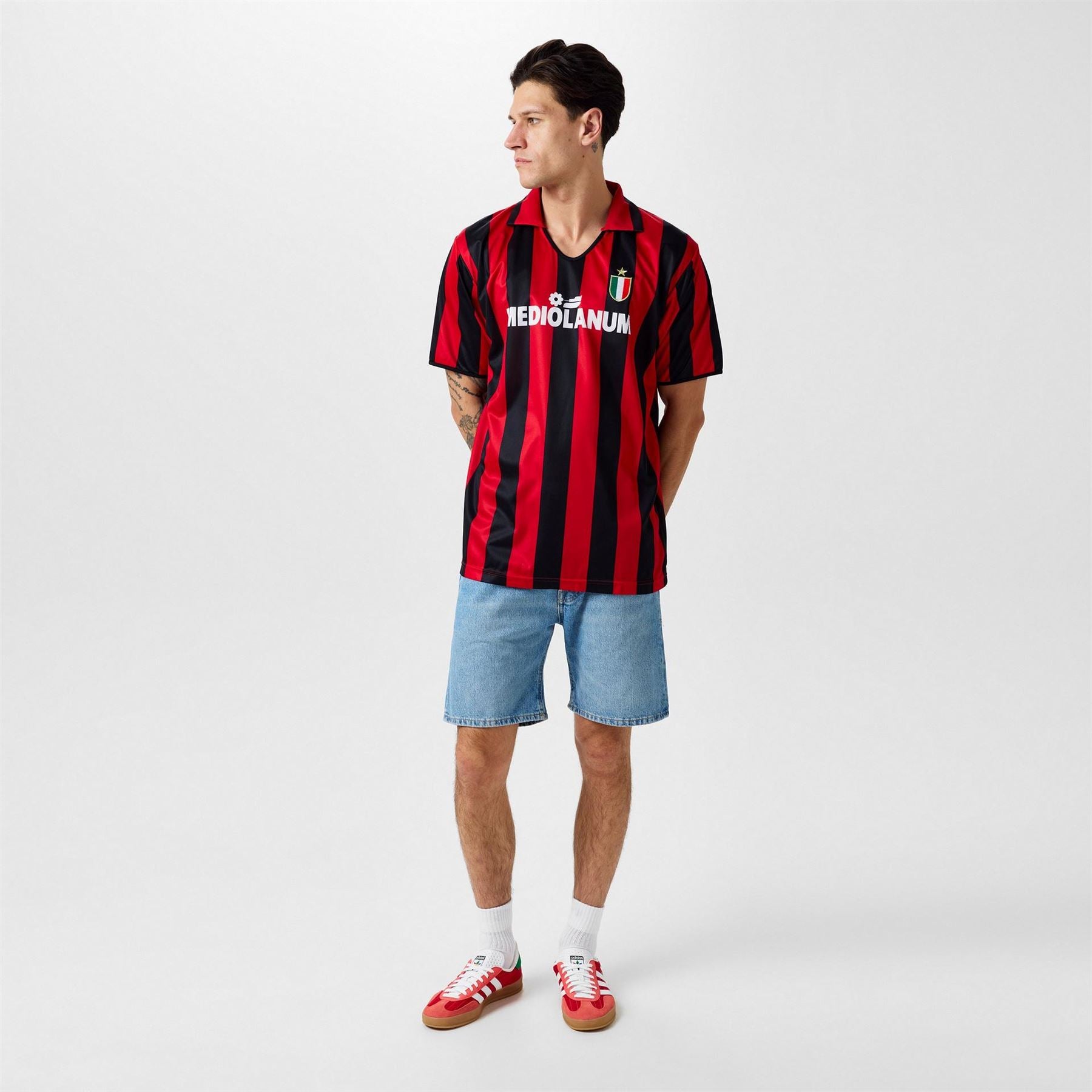 Score Draw Ac Milan Home Shirt 1998 1999 Adults