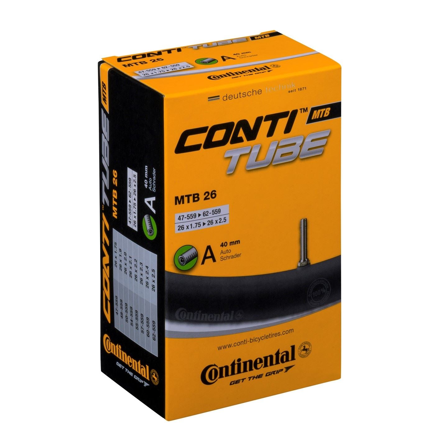 Continental Mtb 26 Mountain Bike Inner Tube Valve