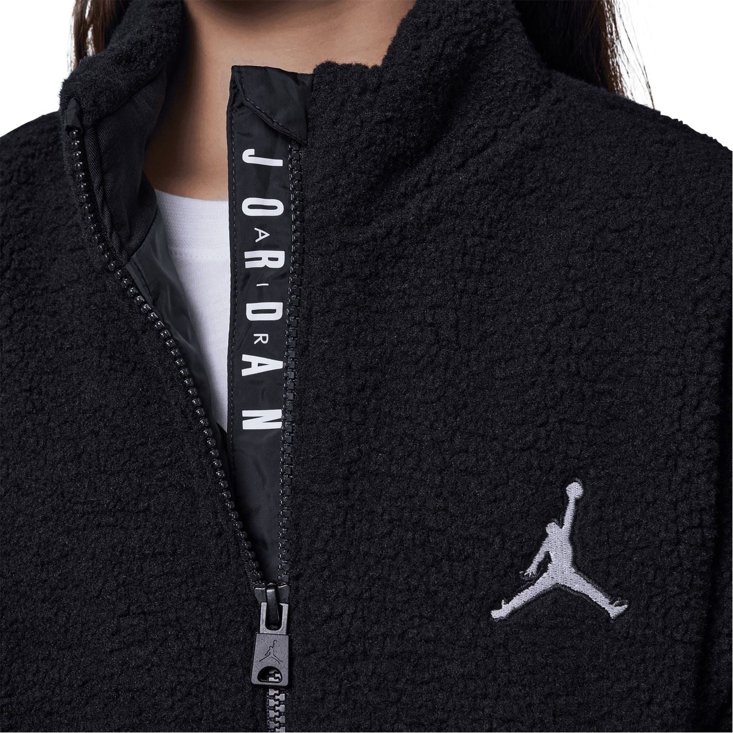 Air Jordan Hooded Bomber Sherpajacket Short Jacket