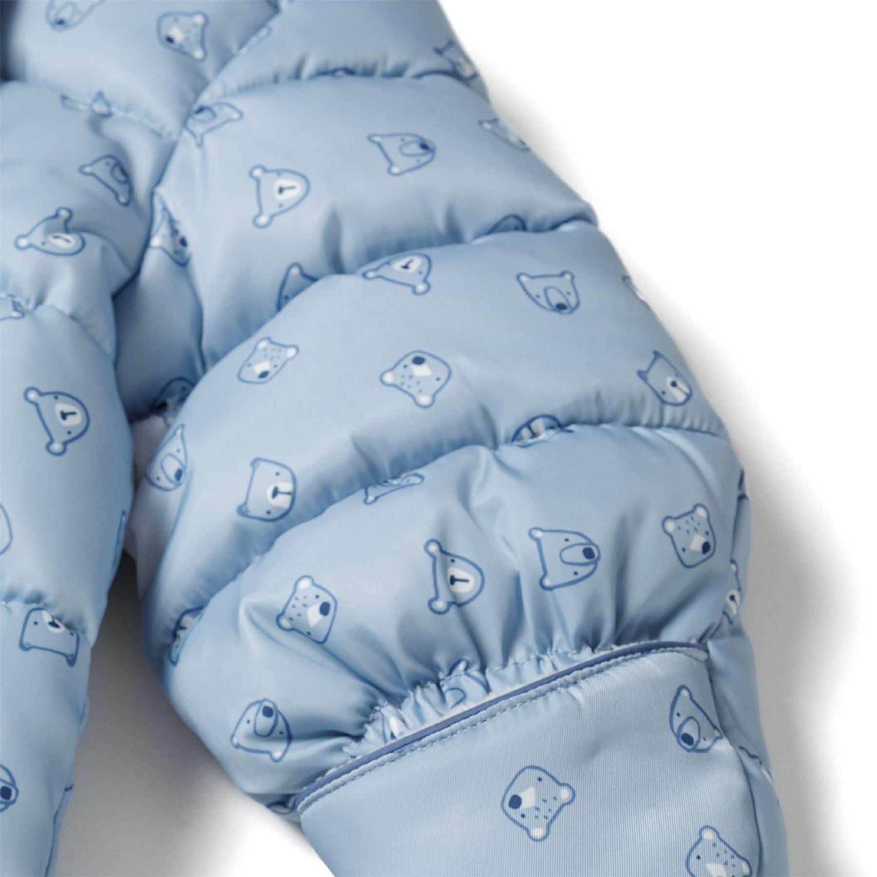 Minoti Baby Snowsuit With Hood And Mitts Light Blue