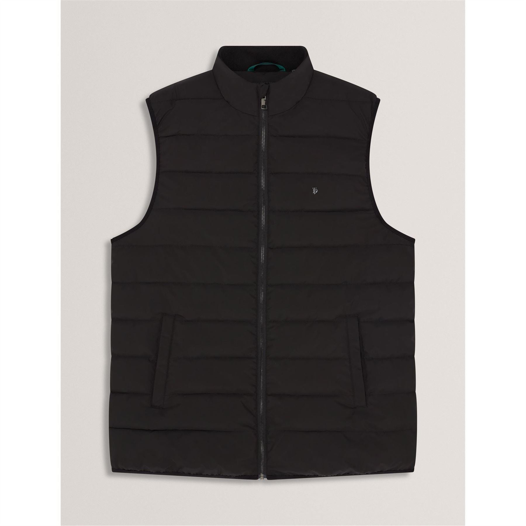 Ted Baker Quilted Horizontal Stripe Puffer Coat