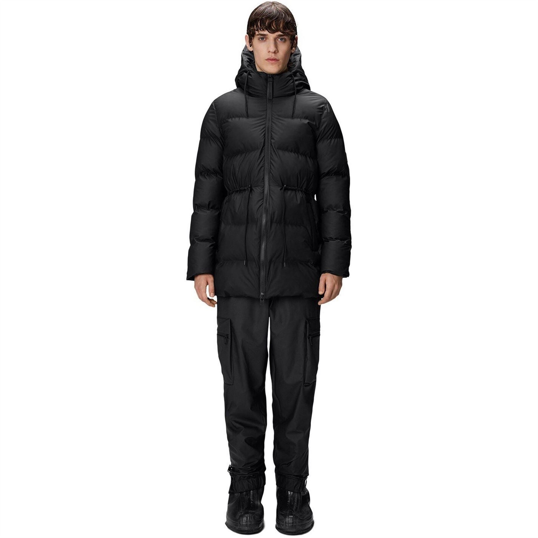 Rains Alta Hooded Long Puffer Jacket
