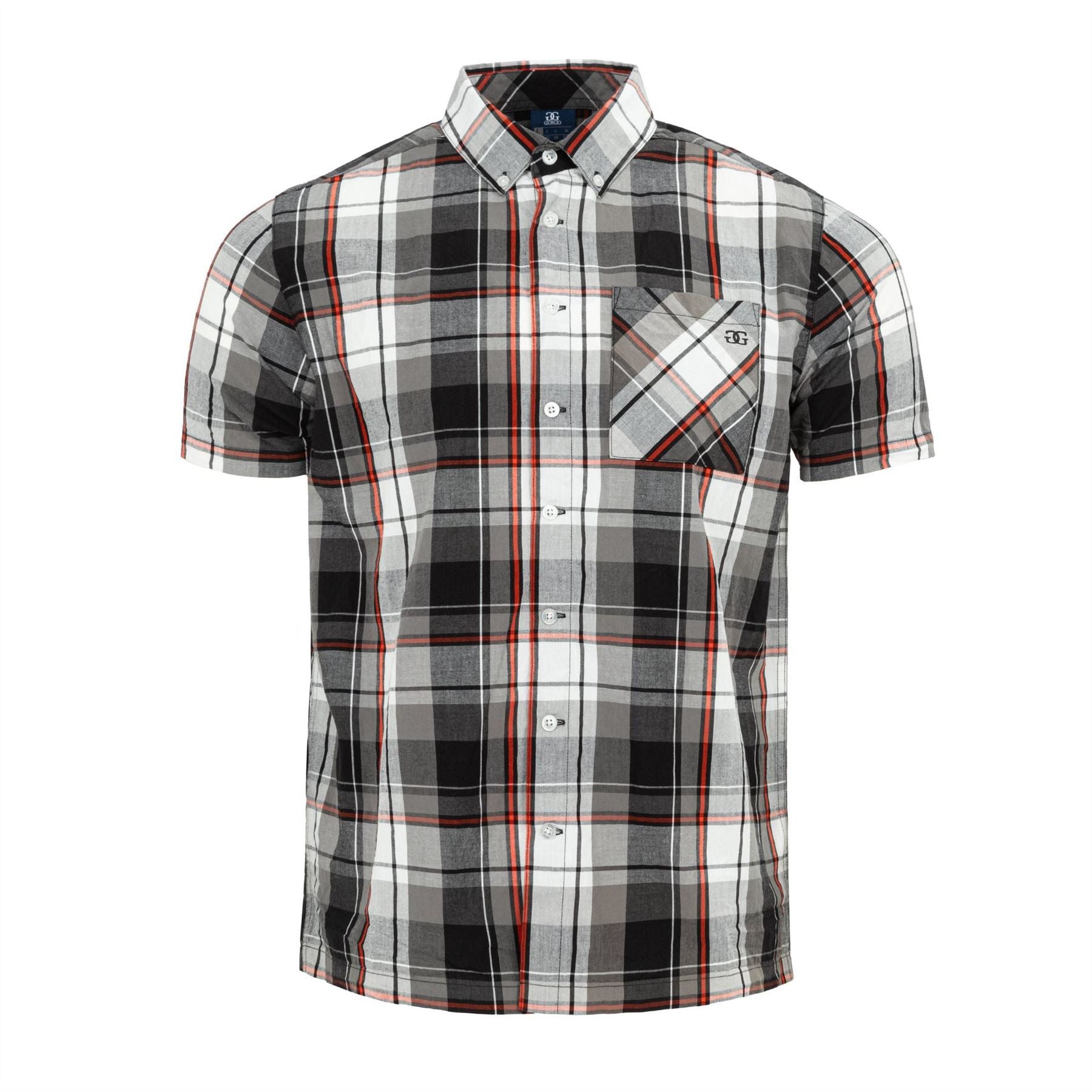 Giorgio Mens Short Sleeve Check Shirt