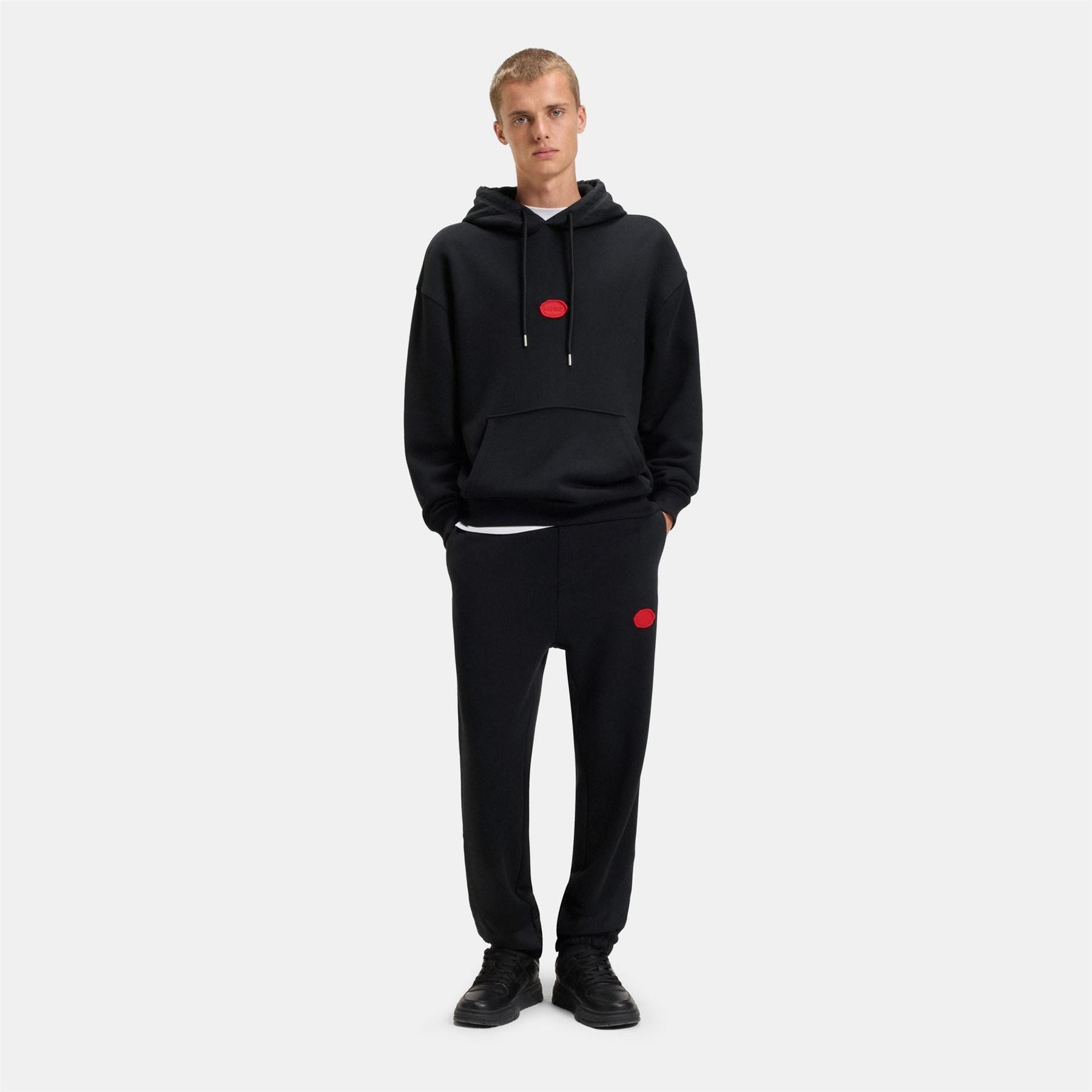 Hugo Dilvanos Solid Patterned Joggers