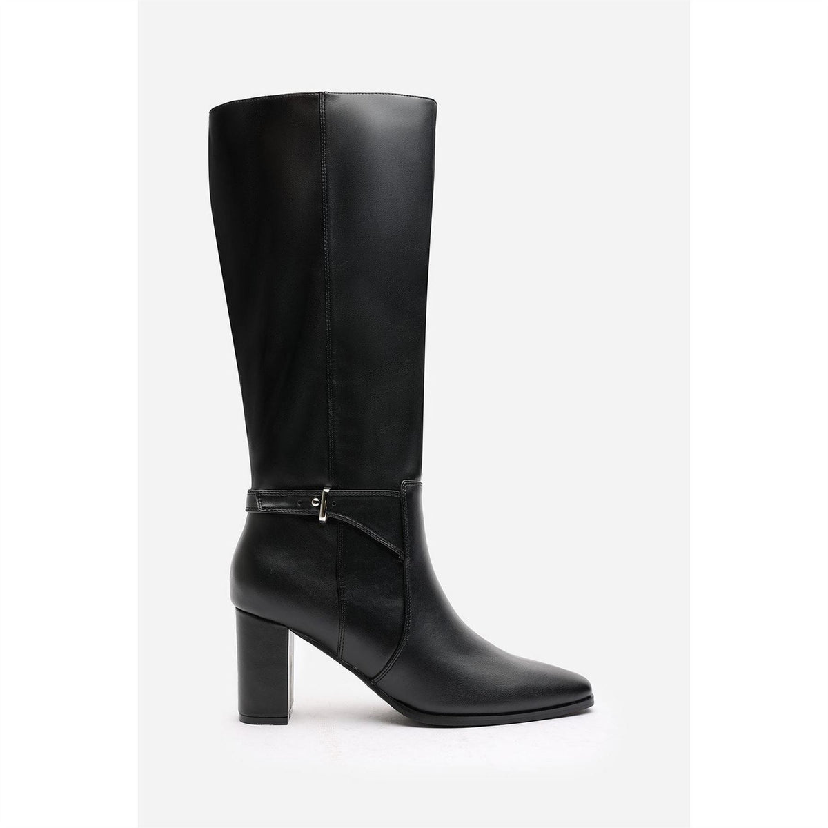 Wheres That From Knee High Boots with Side Zipper