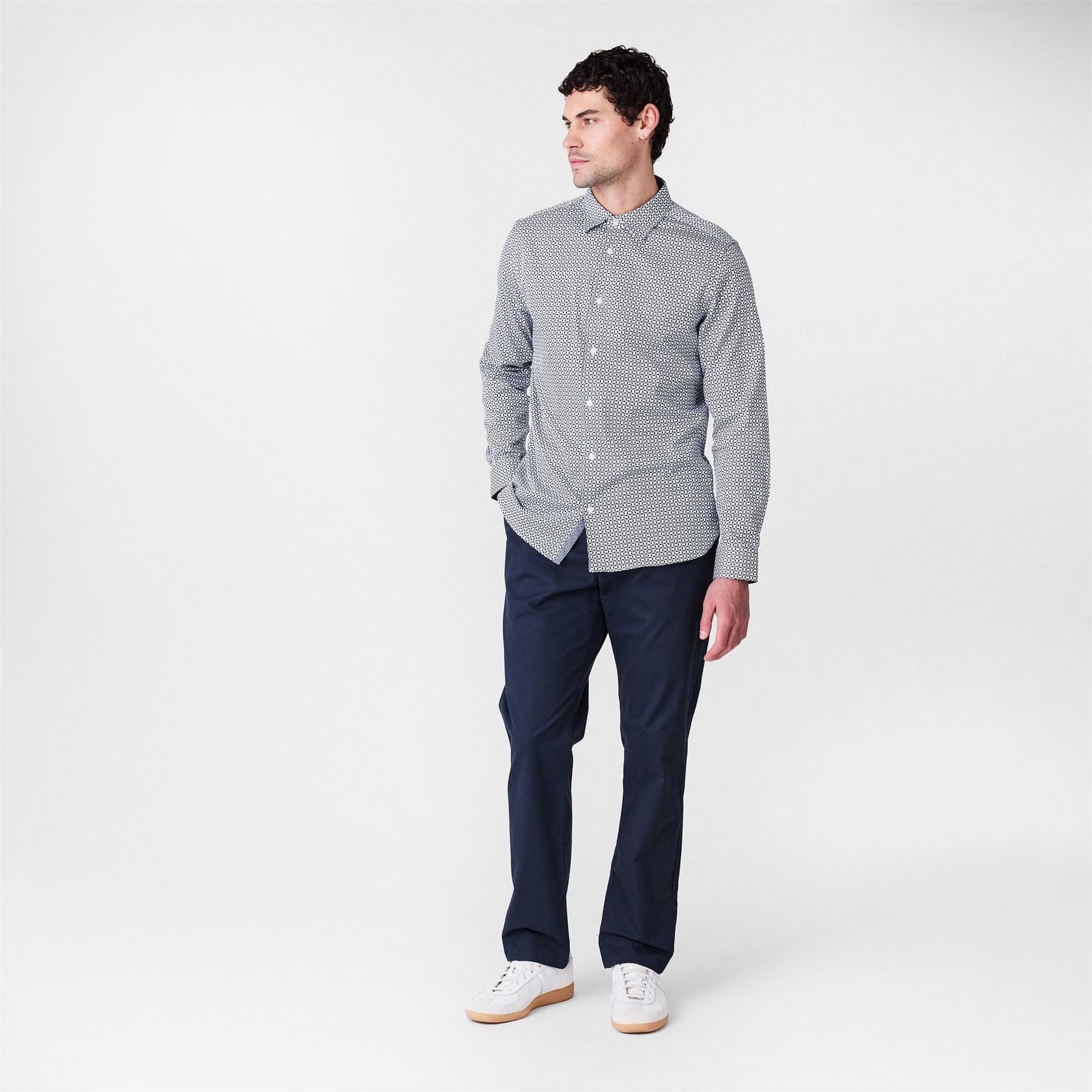 Ted Baker Geo Geometric Patterned Five Pocket Chinos