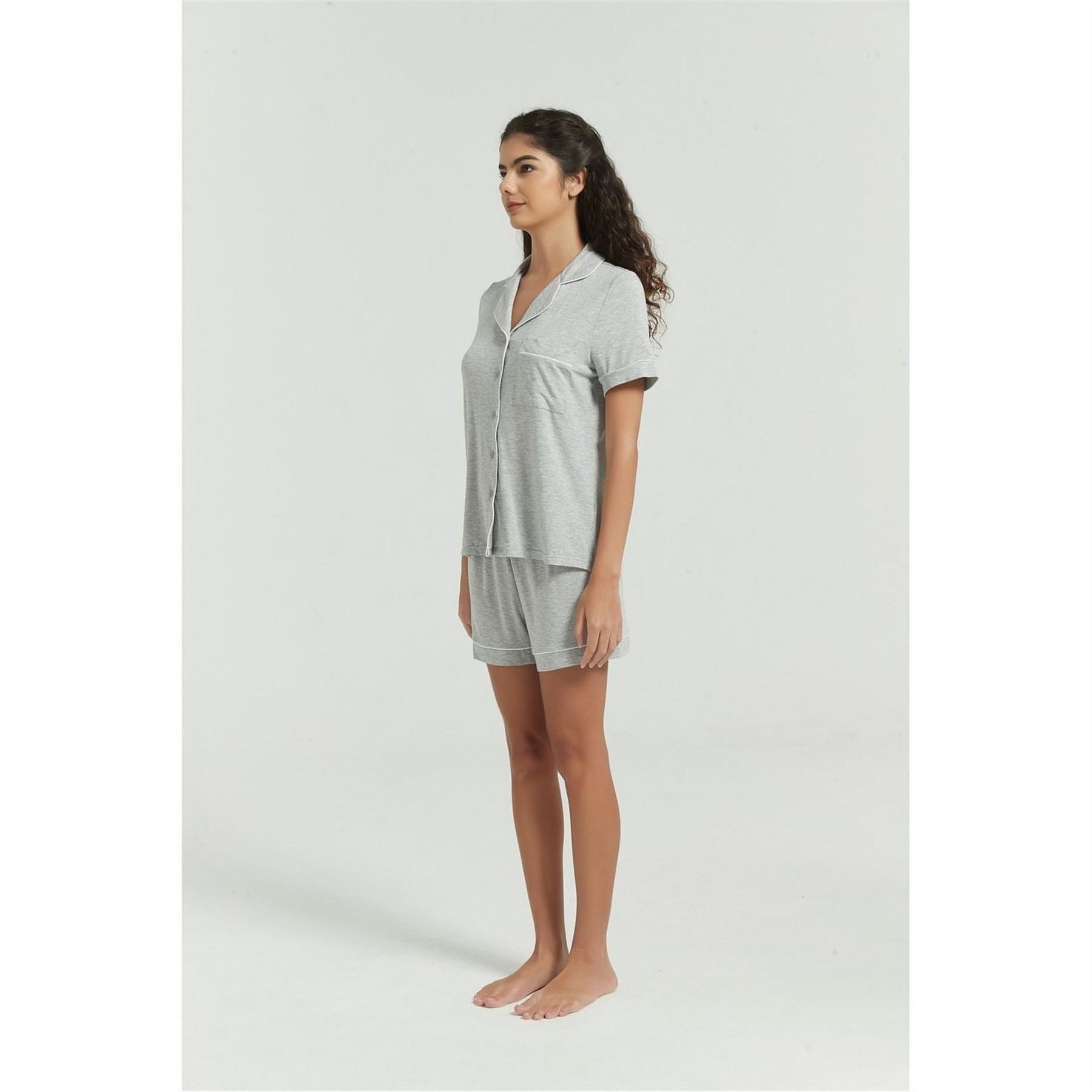 Be You Modal Notched Neck Shortie Pyjama