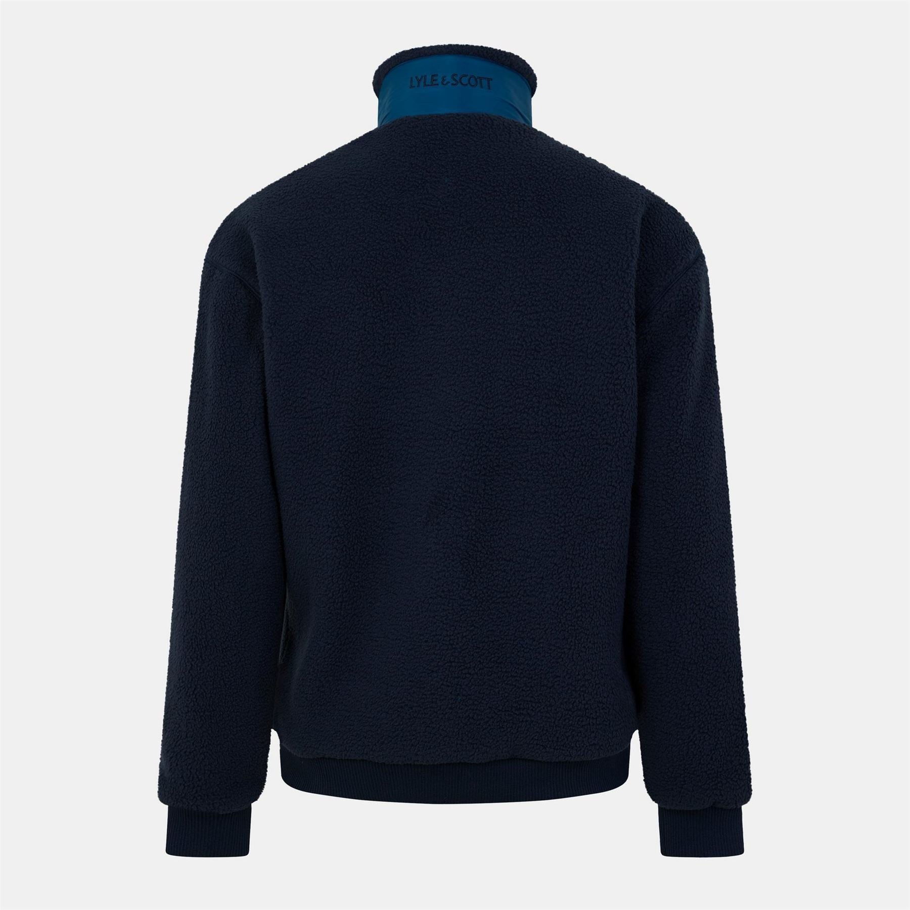 Lyle and Scott Zip Neck Relaxed Fit Sweatshirt