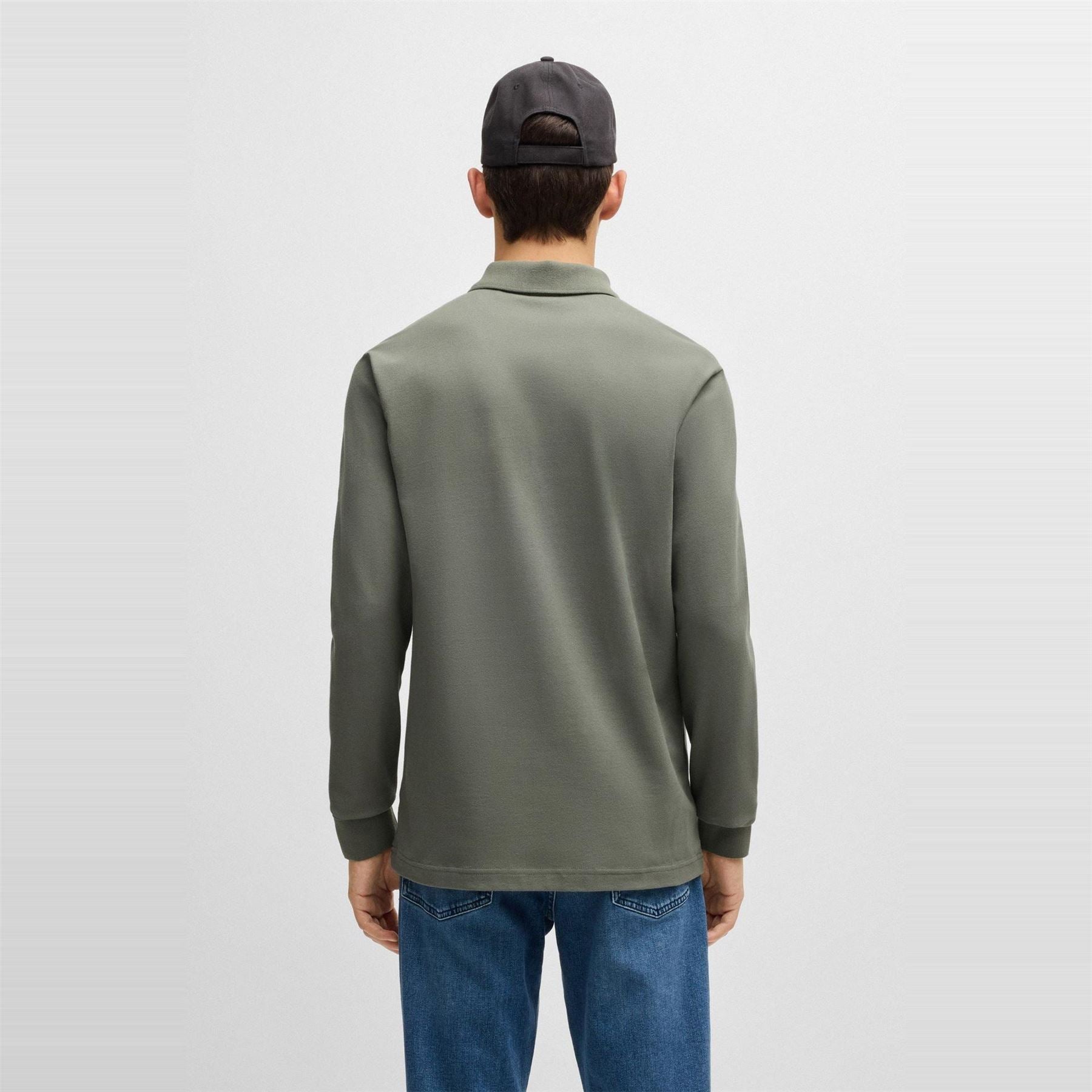 Boss BOSS ORANGE Passerby Premium Cotton Long Sleeve Polo Shirt with Logo Detail
