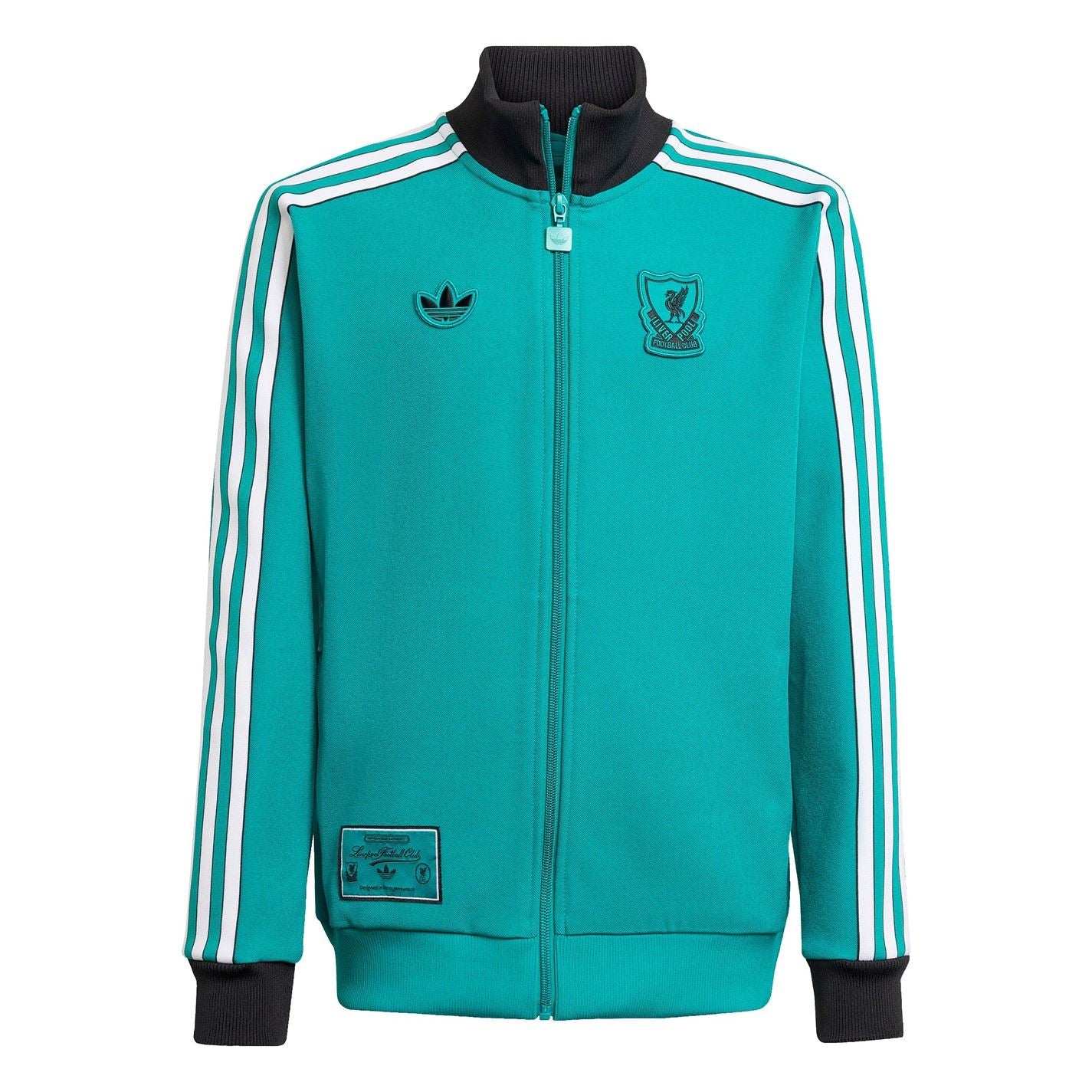 adidas Liverpool Terrace Icons Tracksuit Top Juniors