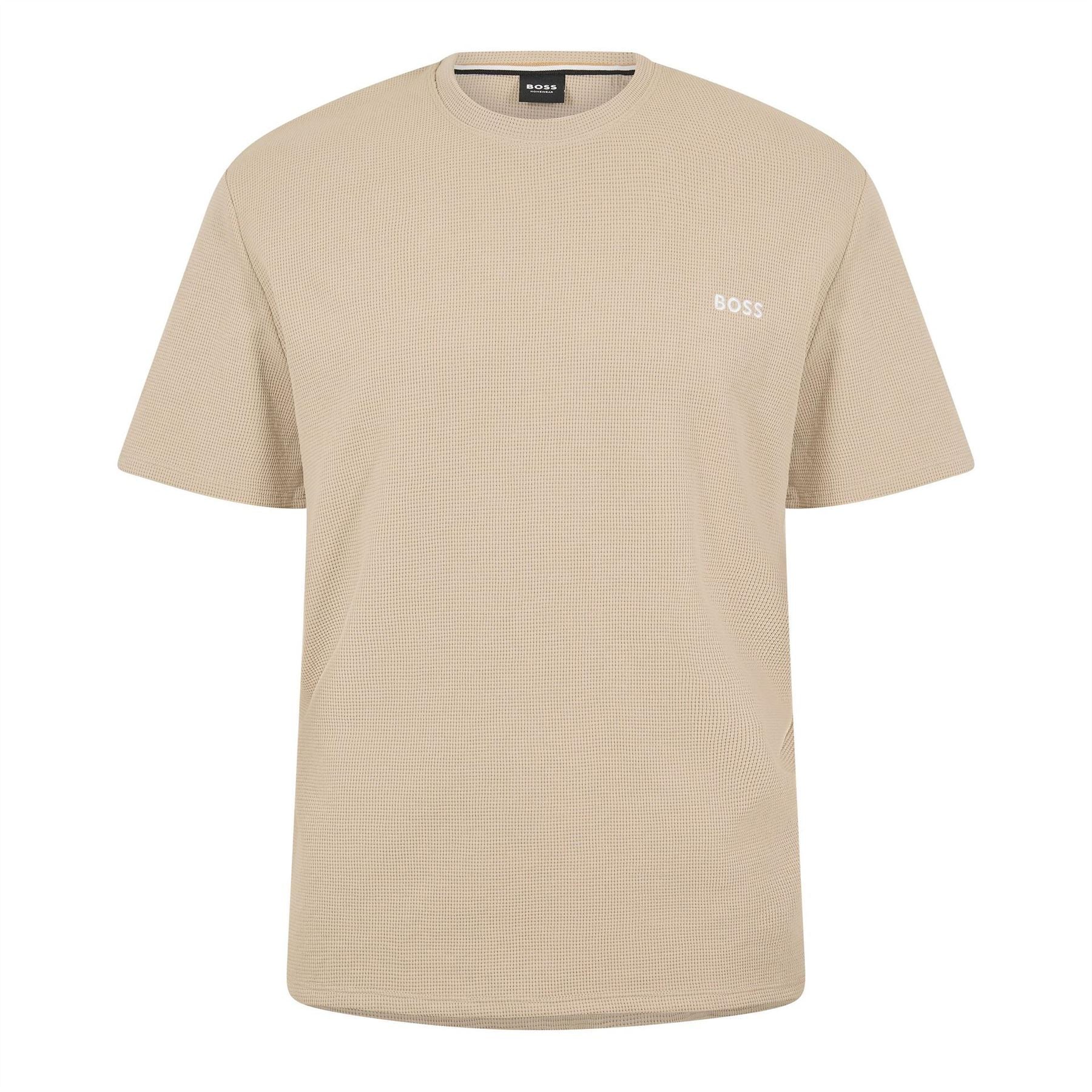 Boss BOSS Bodywear Waffle T Shirt with Structured Design