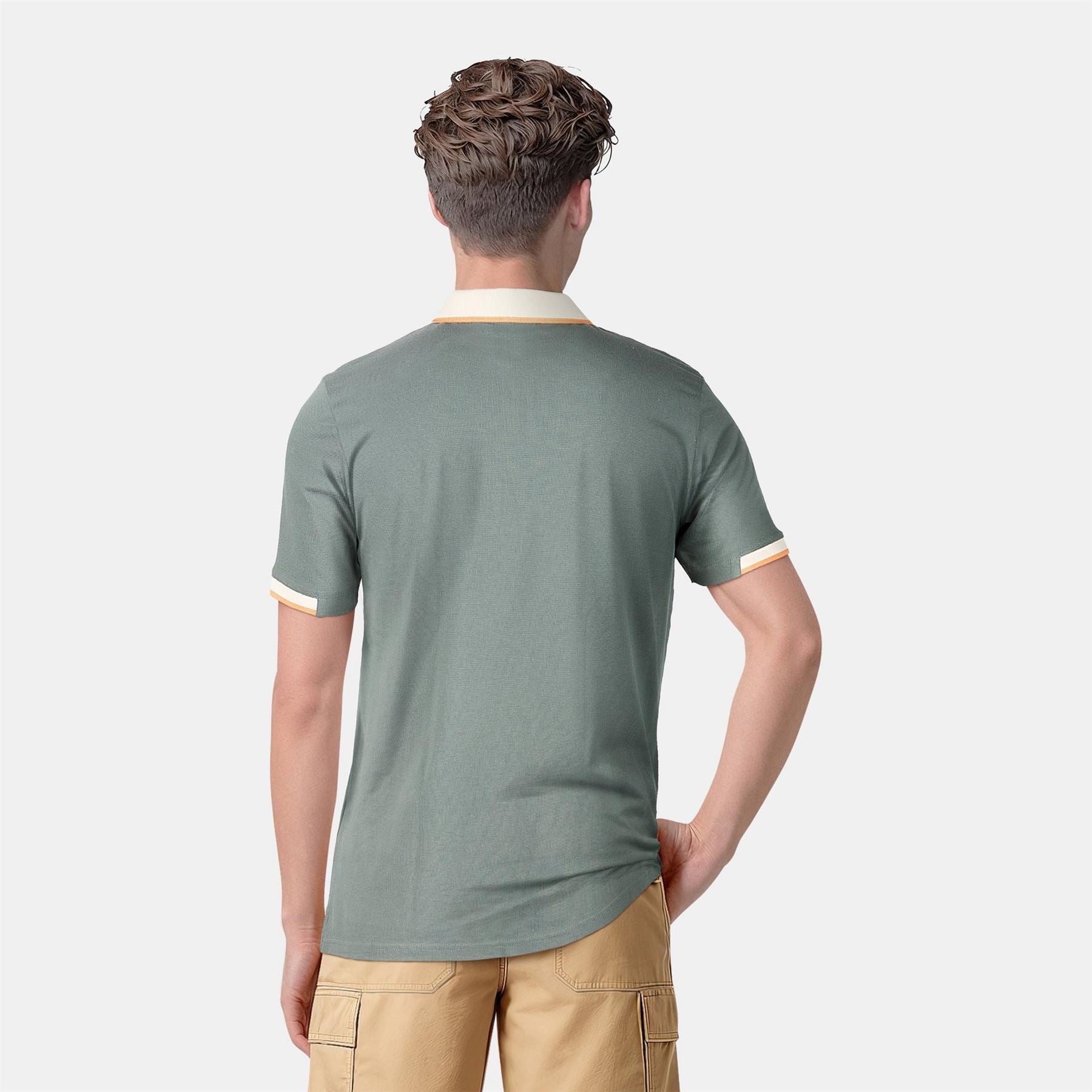 Lyle and Scott Retro Half Tipped Short Sleeve Polo Shirt