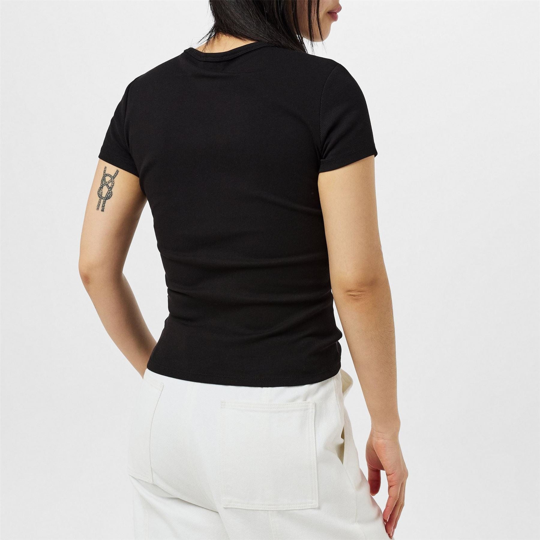 Tommy Jeans Slim Essential Rib Short Sleeve T-Shirt