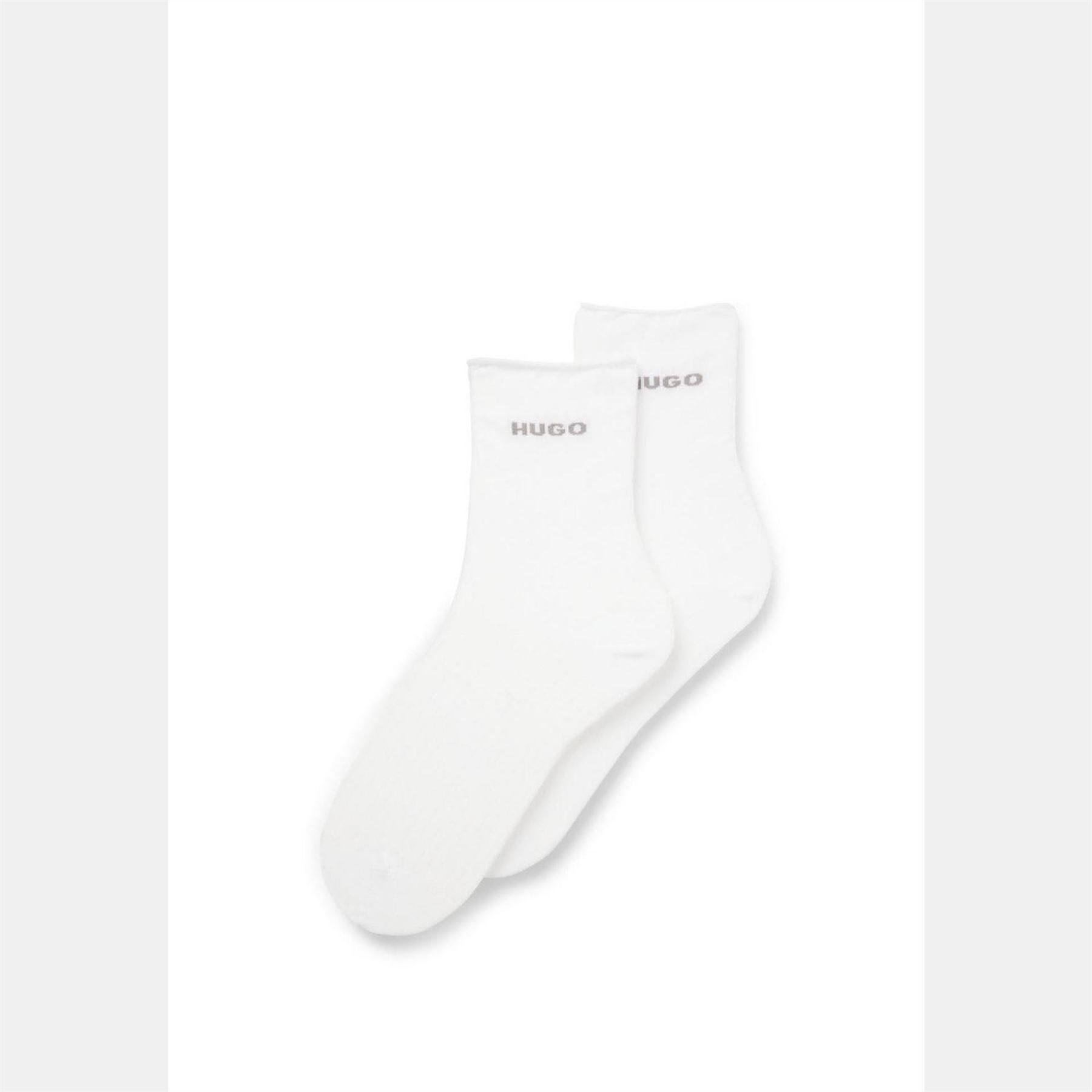 Hugo Pack Of Quarter Length Socks With Logo Details