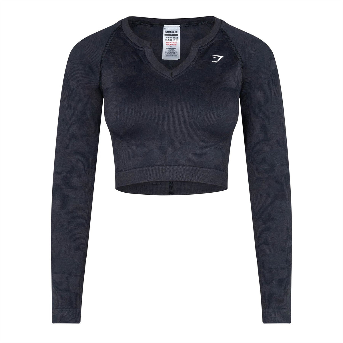 Gymshark Adapt Camo Long Sleeve Cropped Top