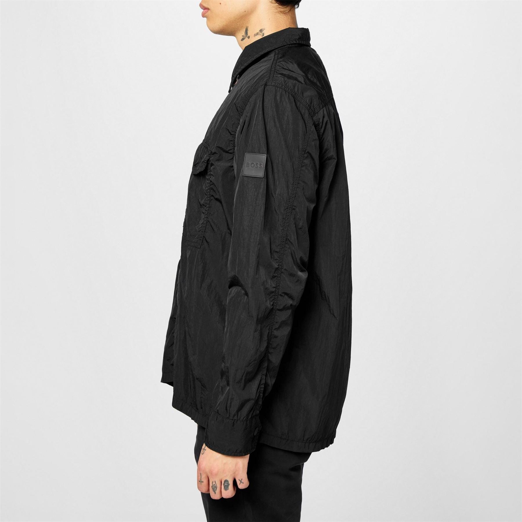 Boss  Orange Zip Long Sleeve Overshirt
