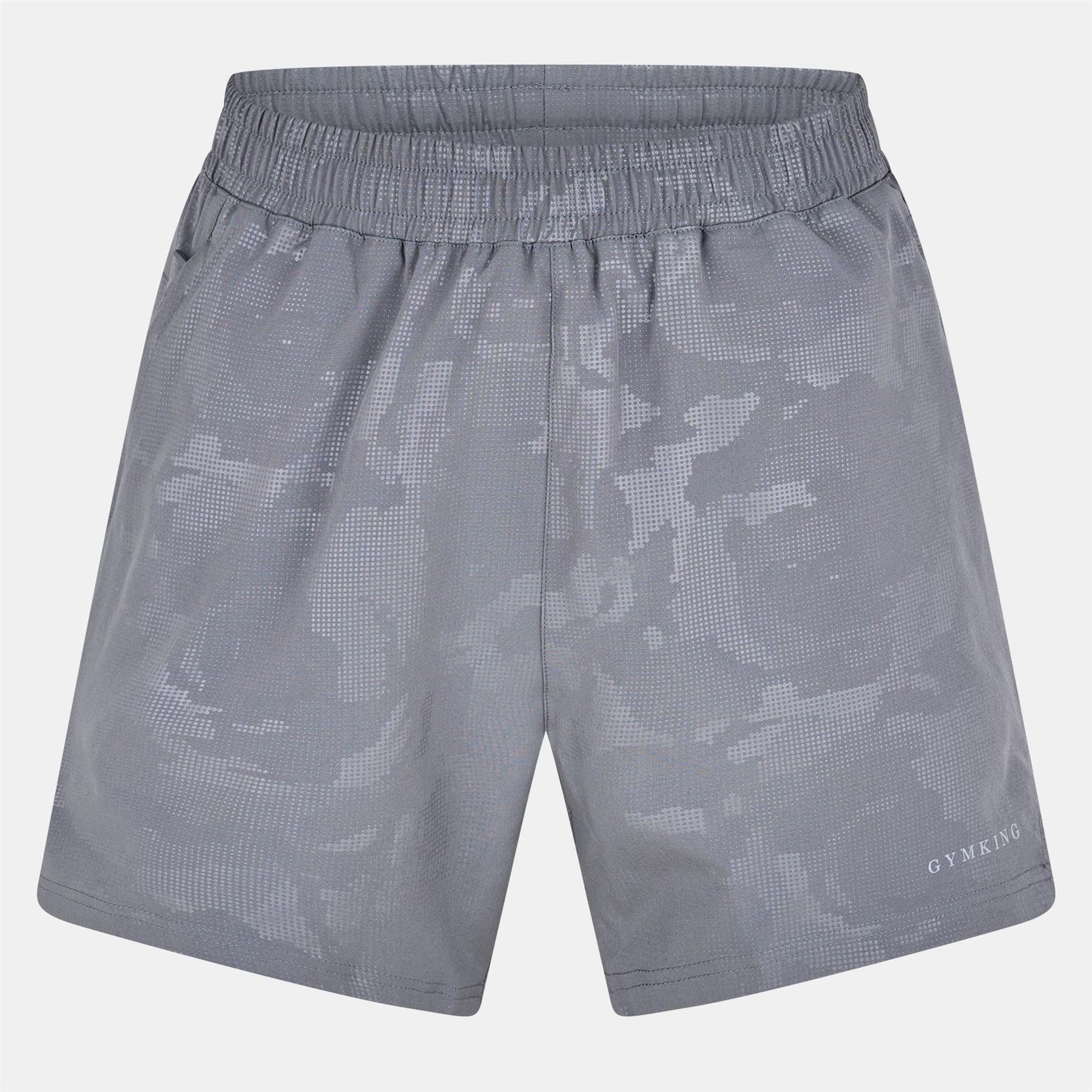 Gym King Camo Bermuda Shorts with Lettering