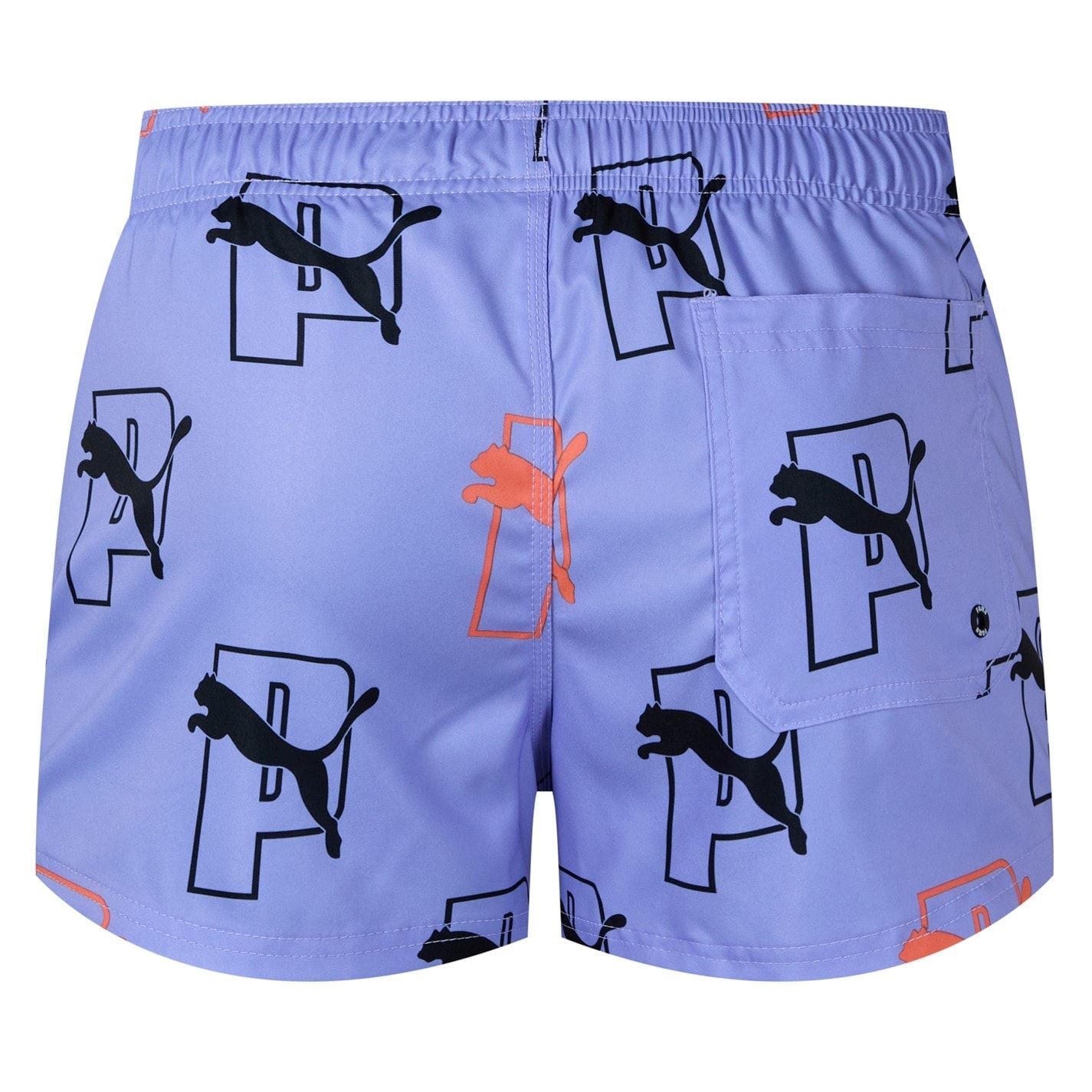 Puma Large Genie All Over Logo Swim Shorts