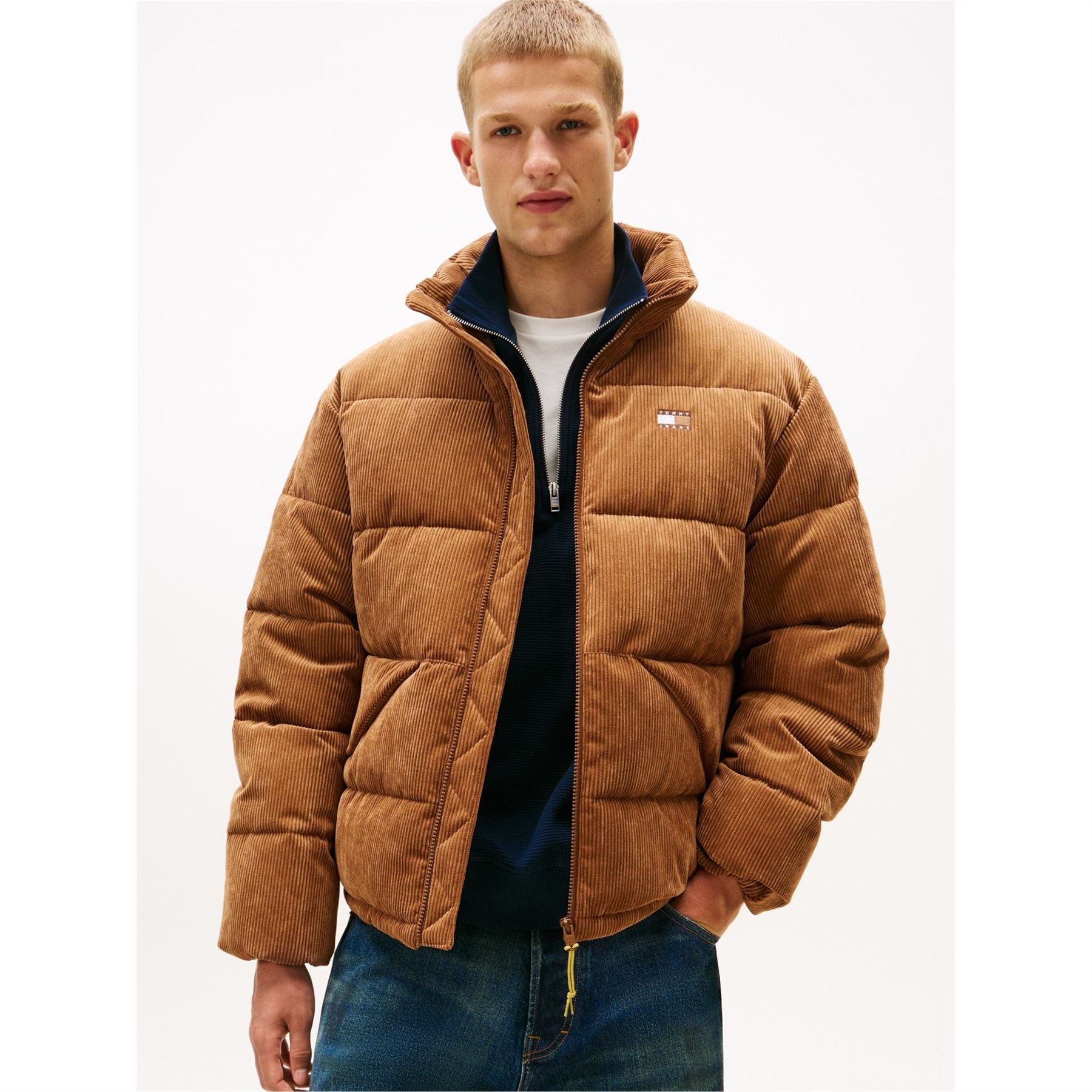 Tommy Jeans TJ Cord Shorts Quilted Insulated Short Puffer Jacket