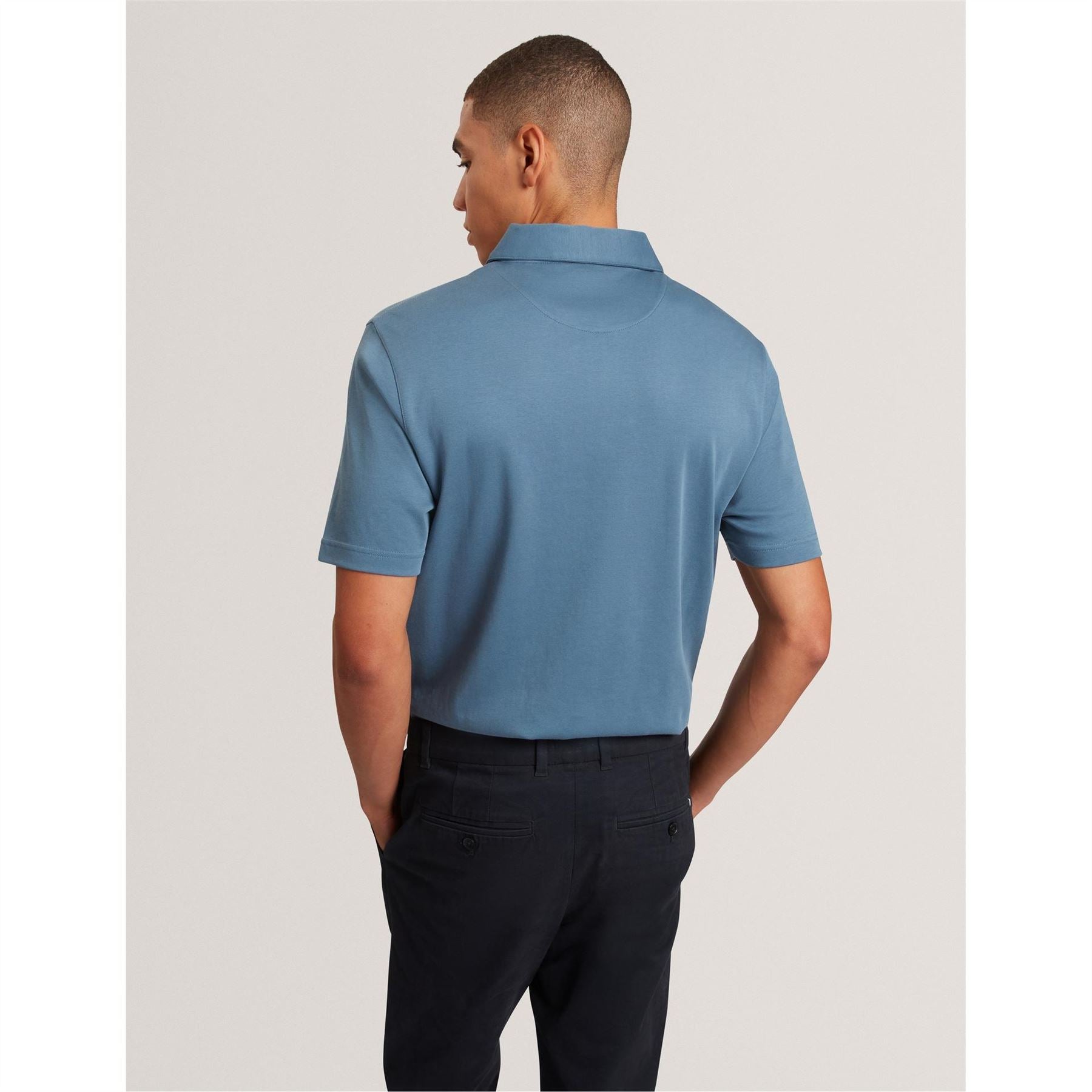 Ted Baker Mercerised Collared Neck Short Sleeve Polo Shirt