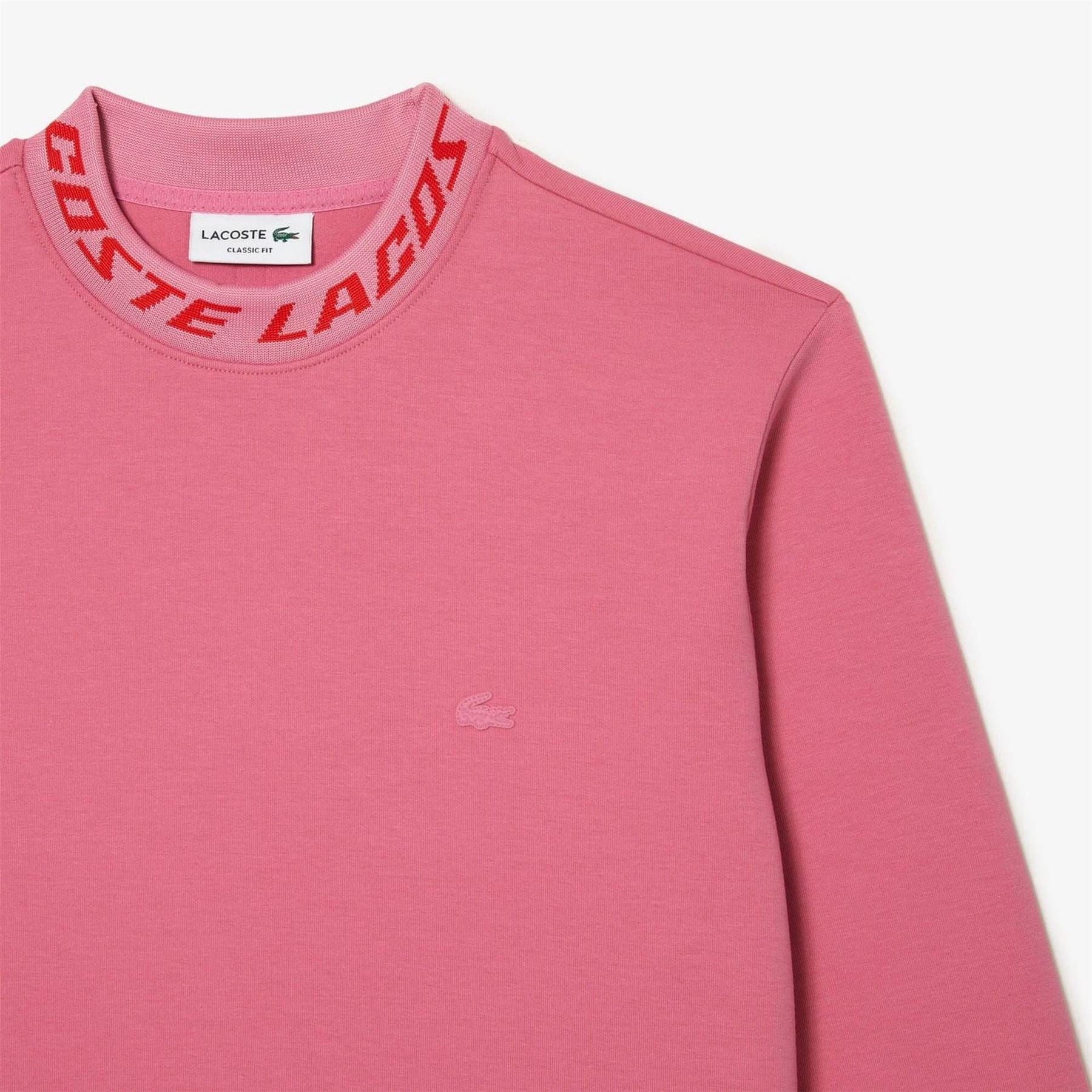 Lacoste Sided Logo Collar Sweatshirt