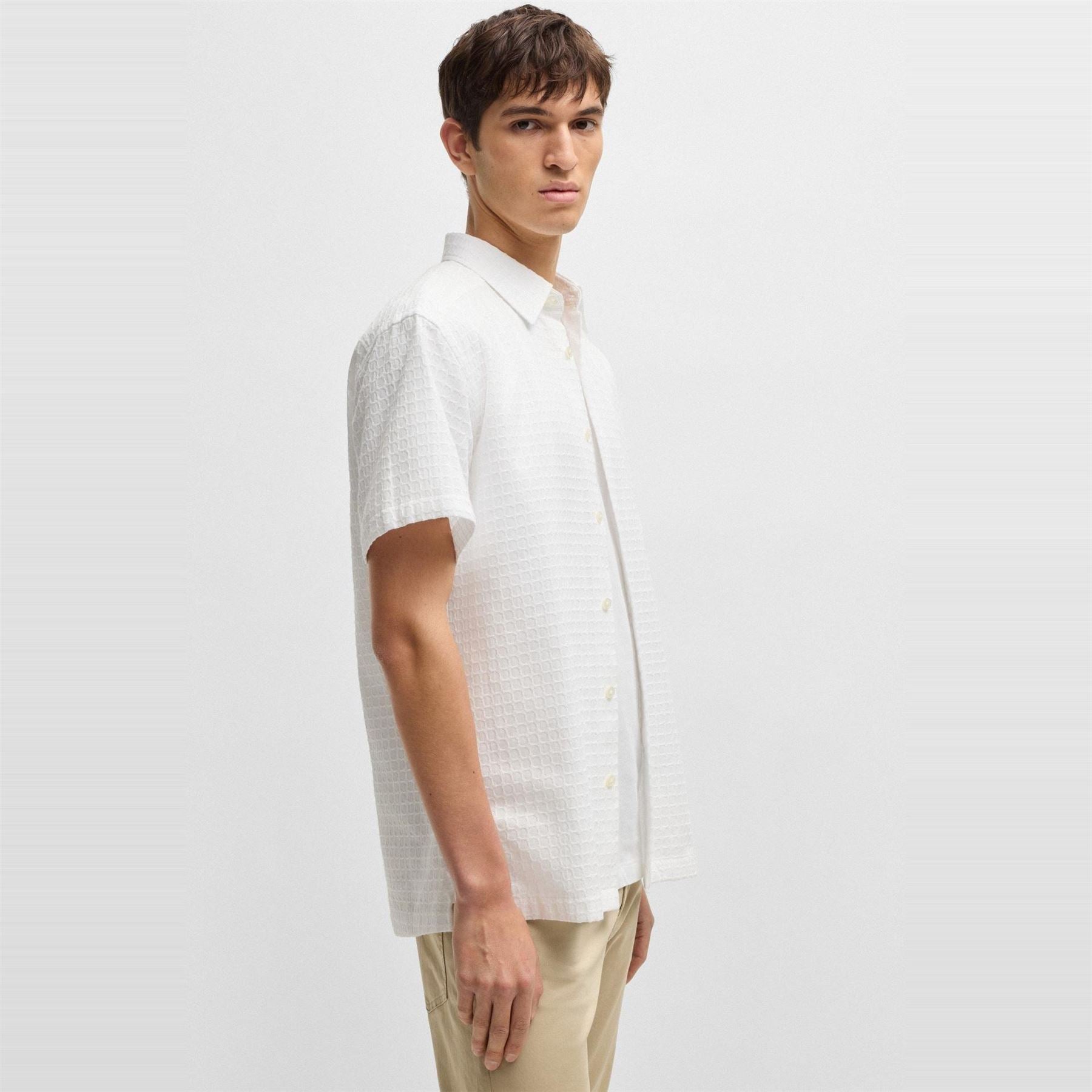 Boss Hbb C Cory Plain Short Sleeve Shirt
