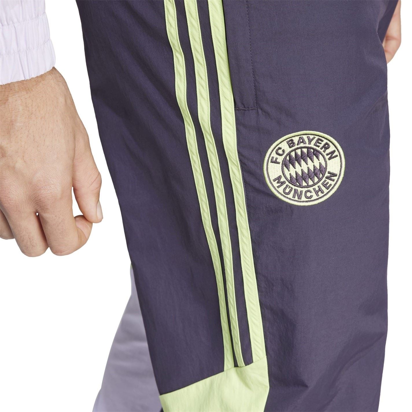 adidas Fc Bayern Woven Tracksuit Bottoms 2023 2024 Adults