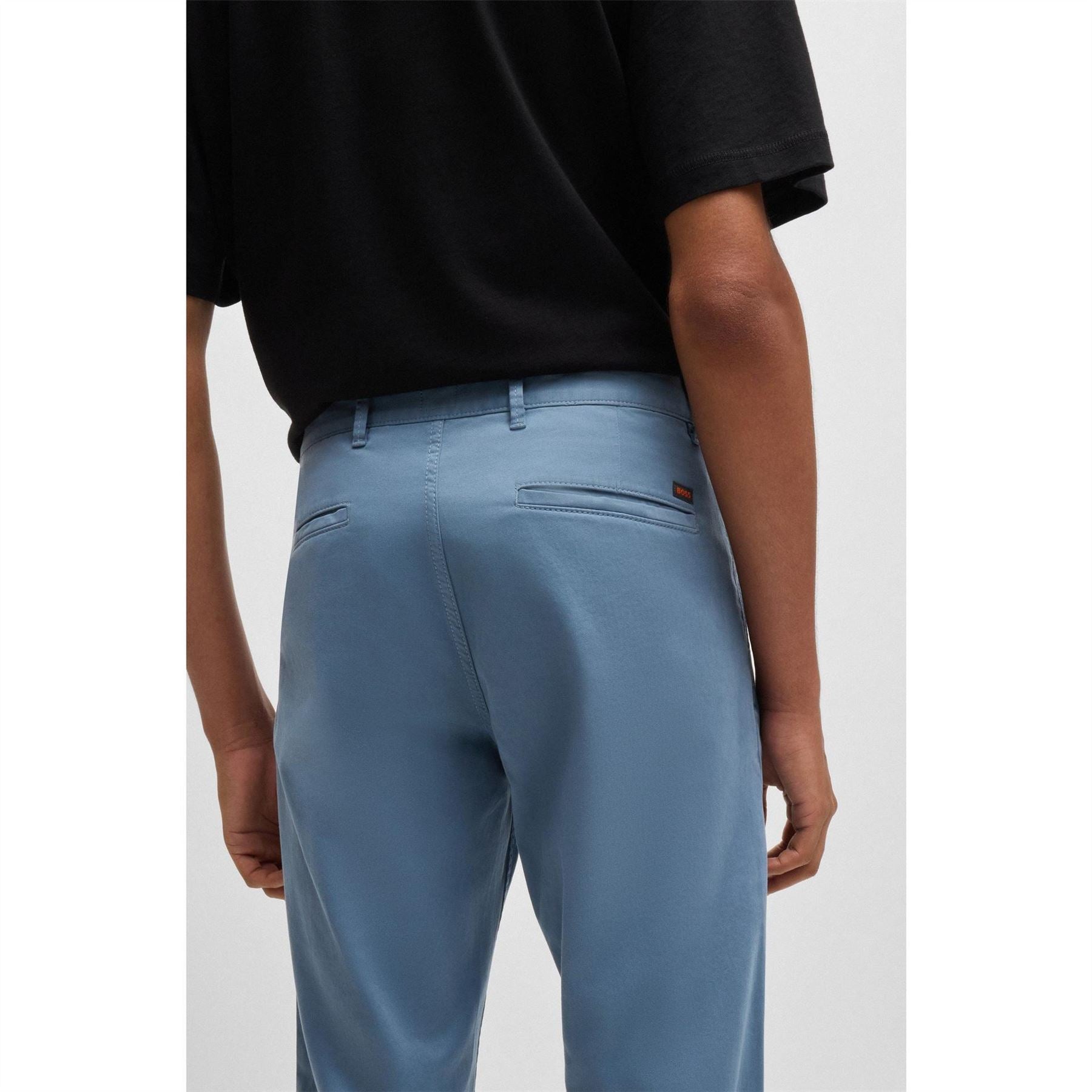 Boss Solid Patterned Slim Chinos