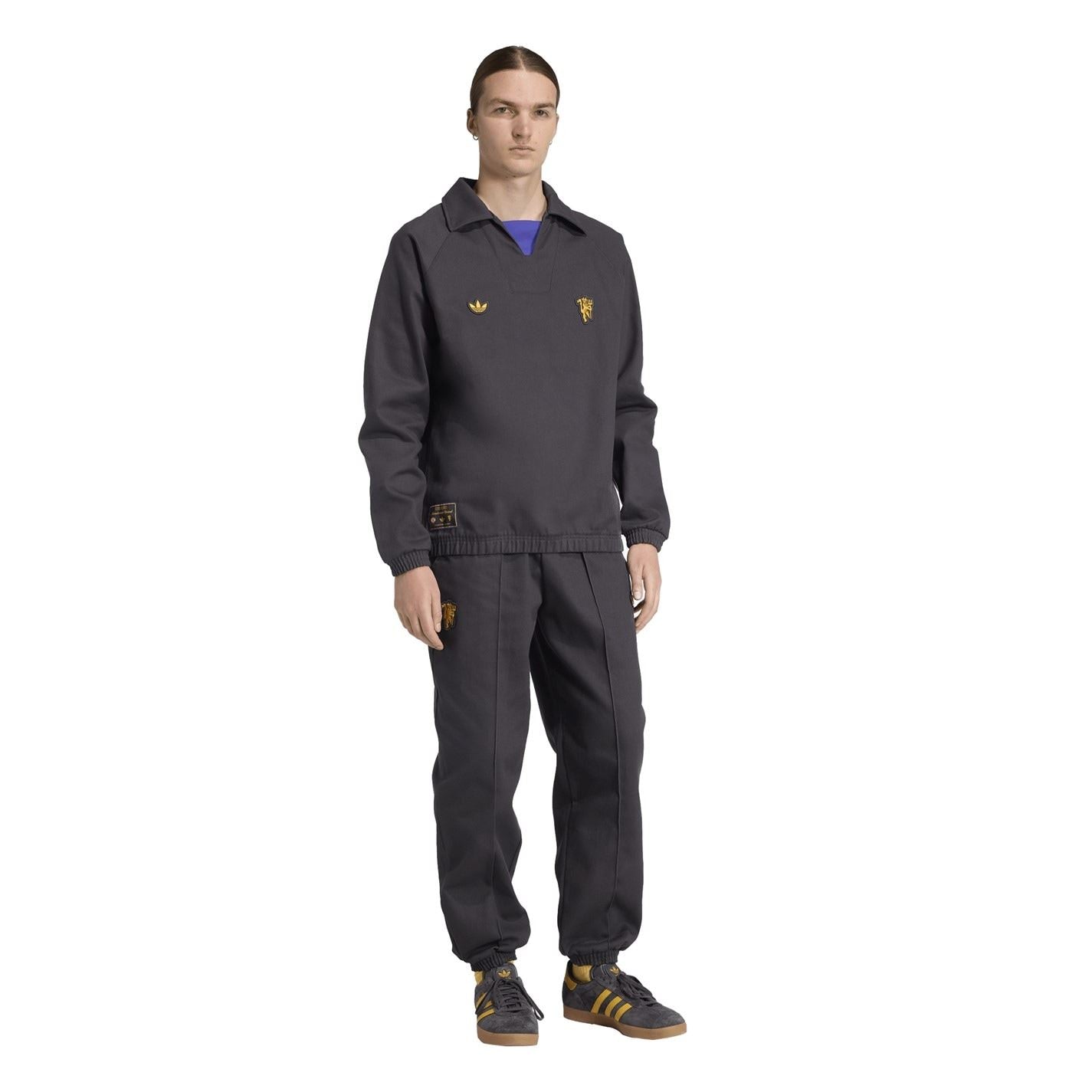 adidas Mens Manchester United Icons Drill Tracksuit Bottoms