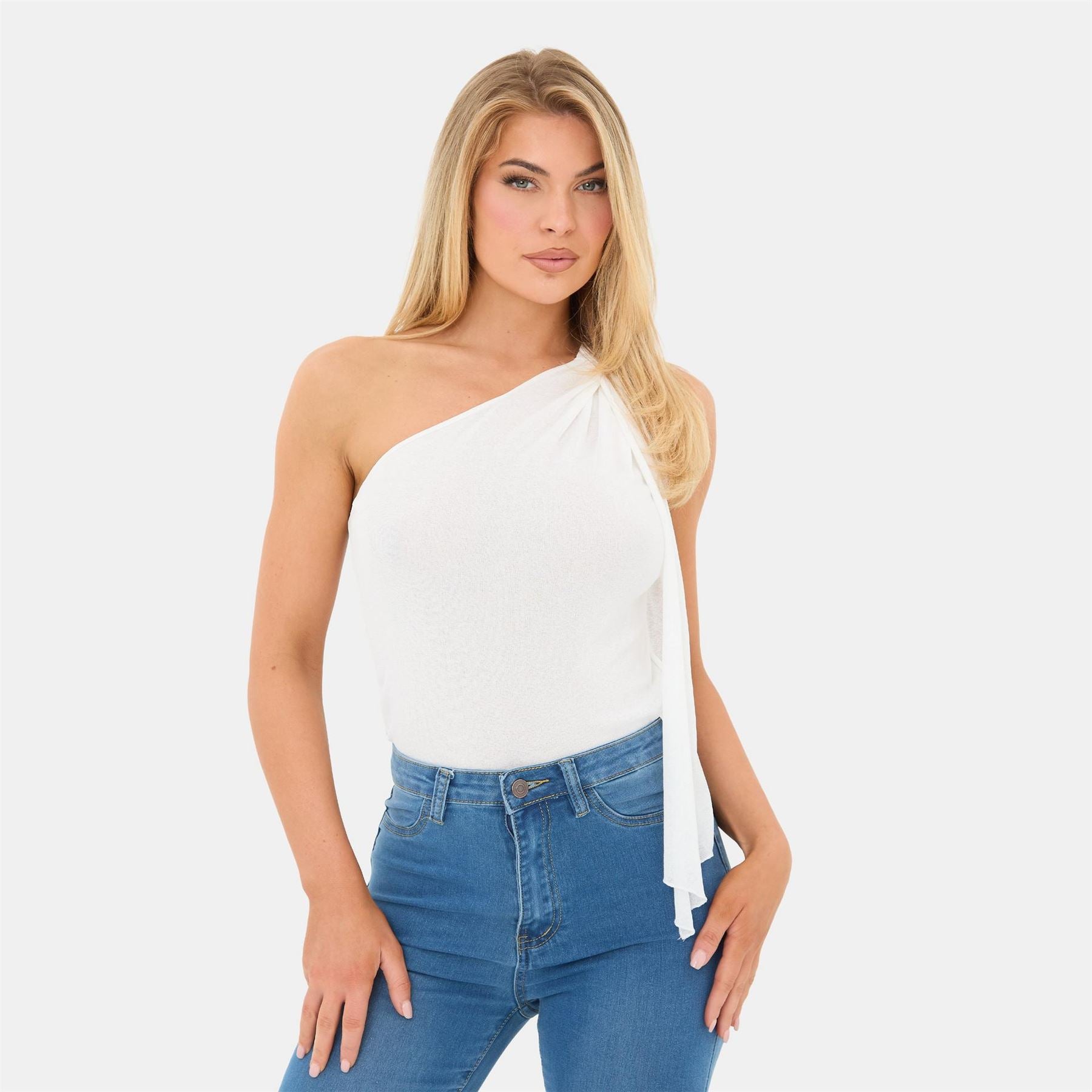 I Saw It First Shoulder Drape Detail Top