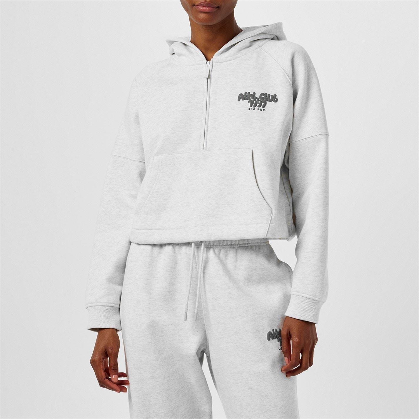 USA Pro Oversized Half Zip Fleece Top