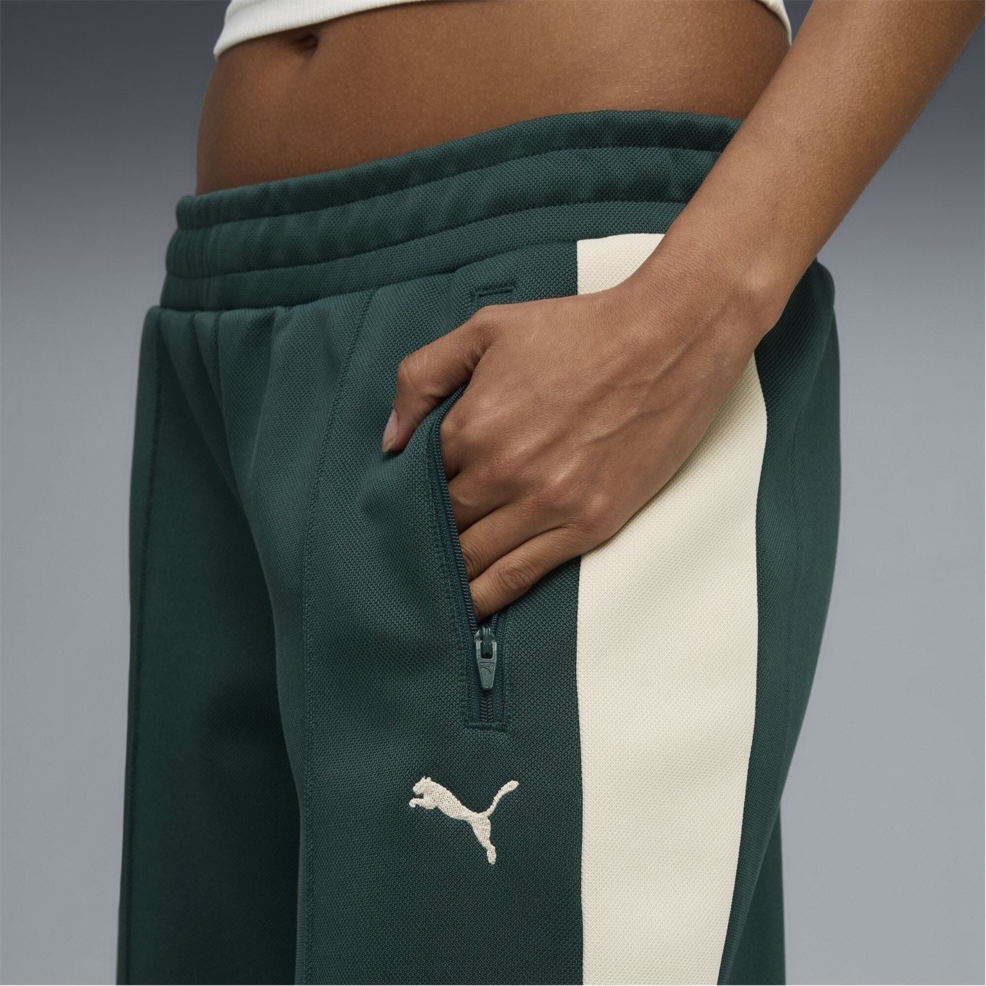 Puma Low Rise Open Hem Poly Joggers