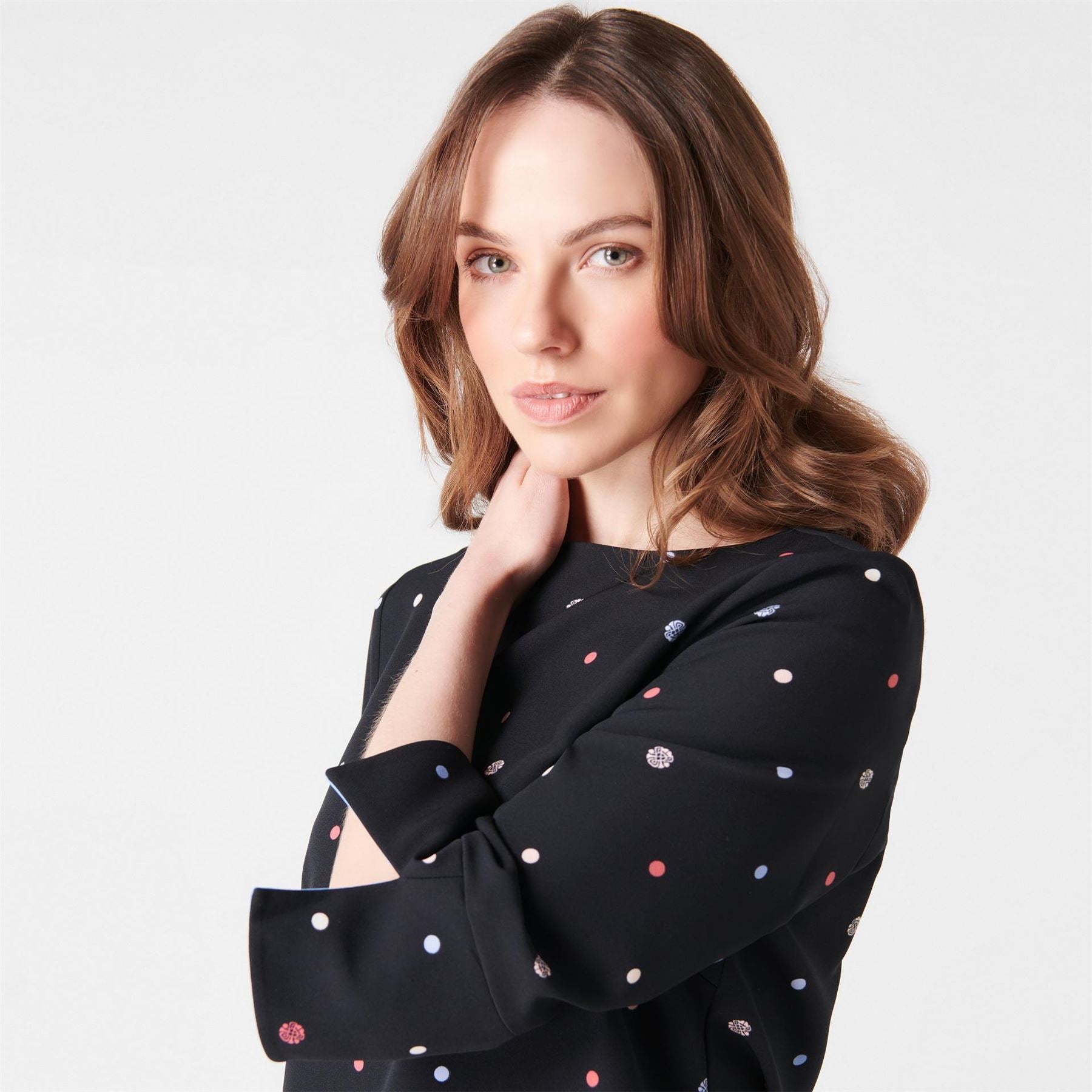 Biba Contour Cuff Shell Blouse