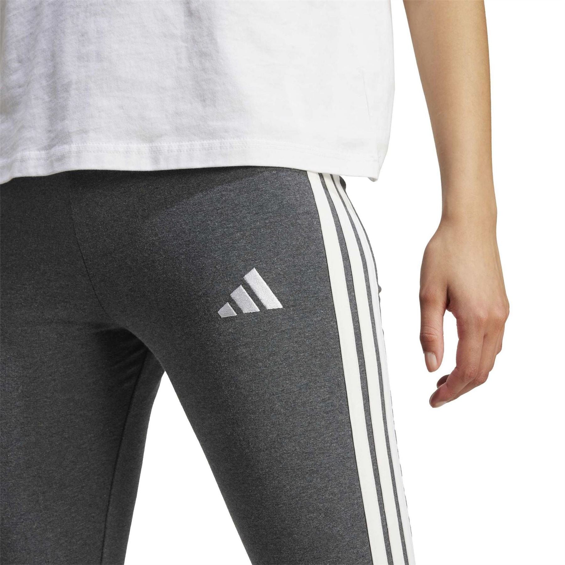 adidas Womens Essentials 3 Stripe Leggings