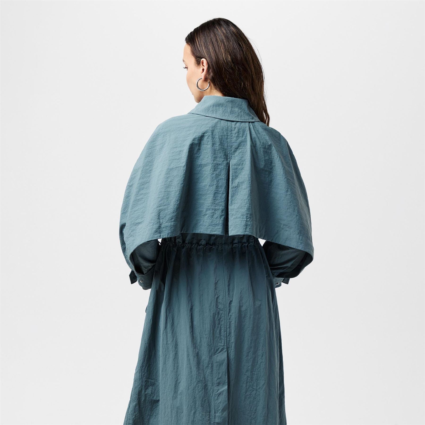 French Connection Ilena Trench Collared Neck Maxi Shirtdress