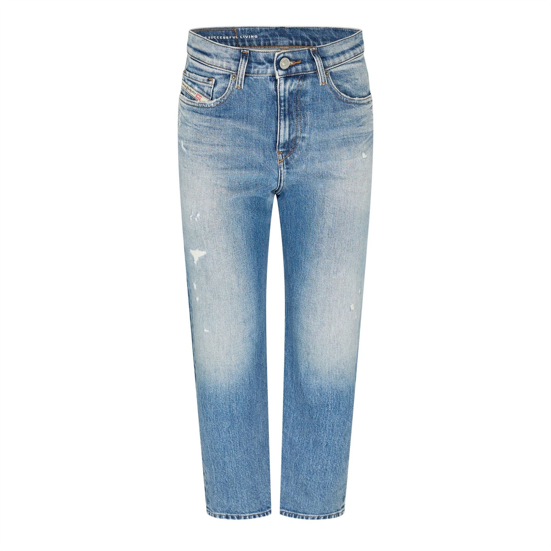 Diesel Air Mid Rise Straight Leg Jeans
