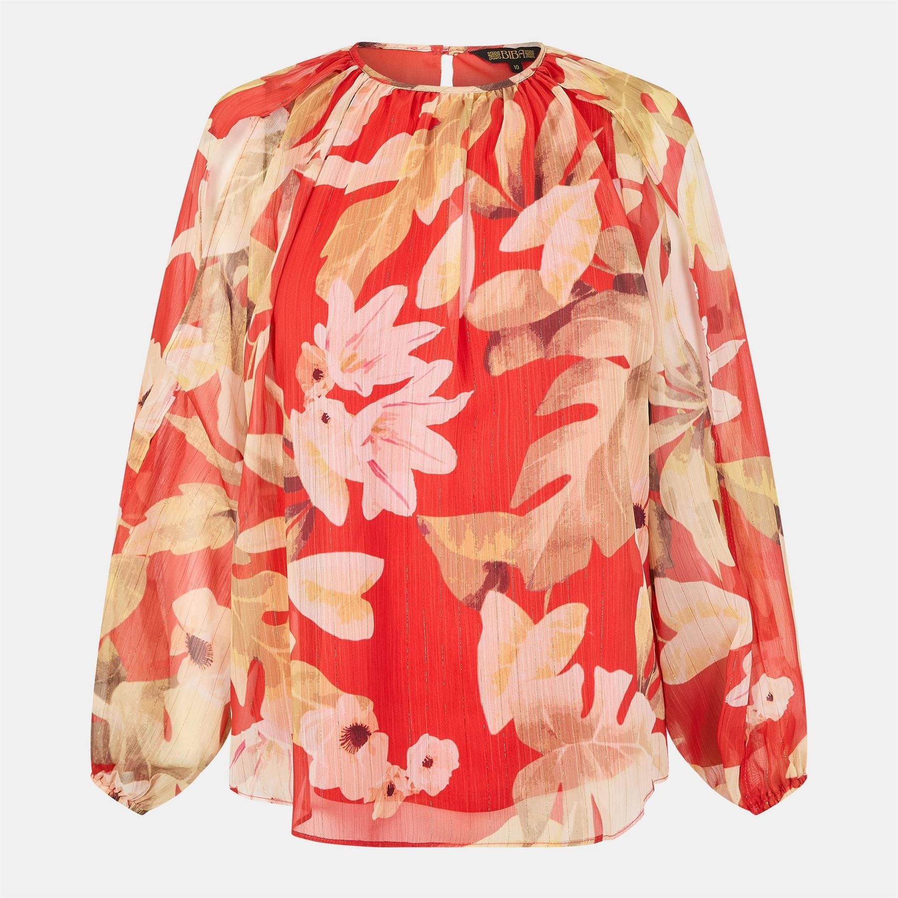 Biba Relaxed Fit Long Sleeve Blouse