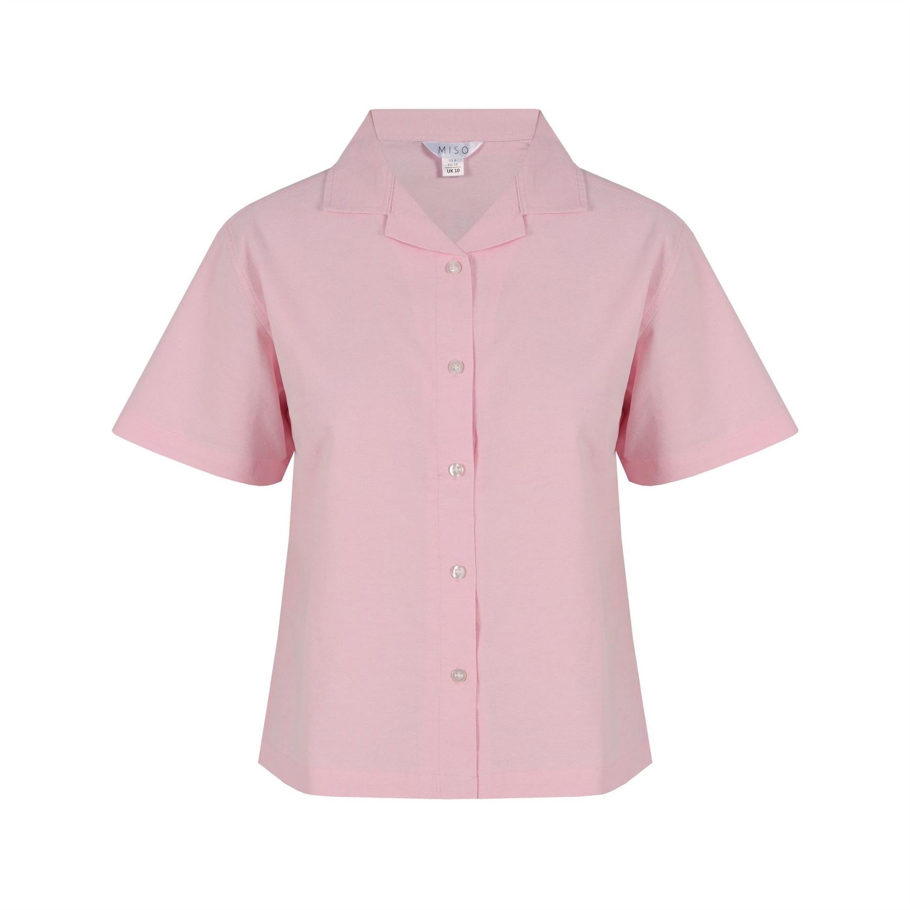 Miso Collared Neck Short Sleeve Shirt Casual Set