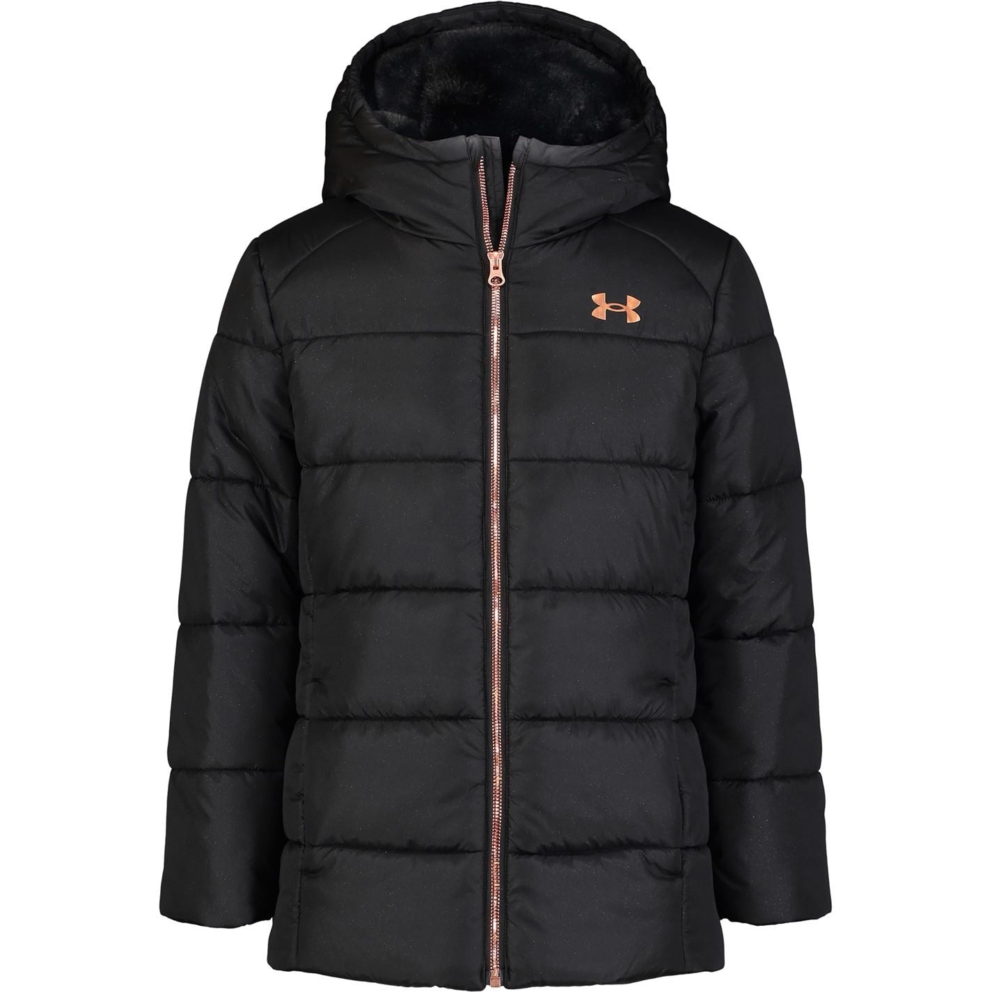 Under Armour Willow Solid Patterned Puffer Jacket with Zipped Pocket