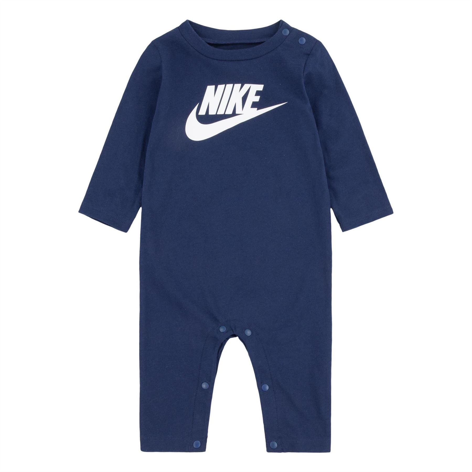 Nike Crew Neck Long Sleeve Logo Print Jumpsuit