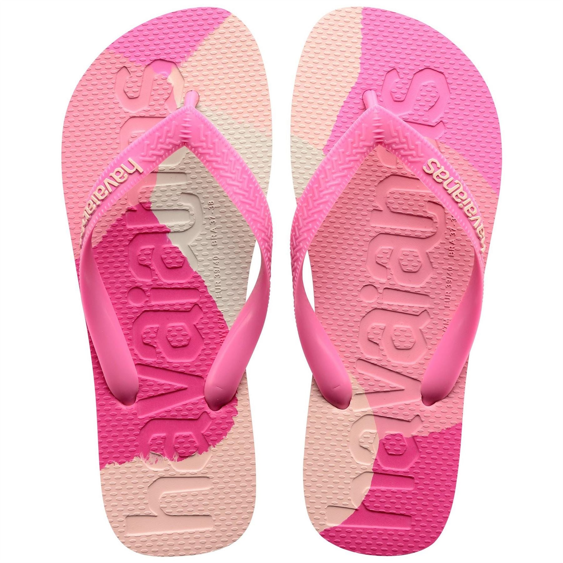 Havaianas Womens Hav. Top Logomania Colors Ii Black Flip Flops