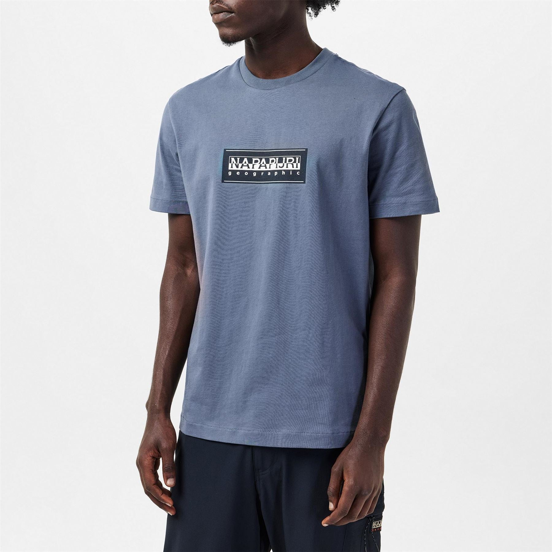 Napapijri Box Print Crew Neck Regular Fit T-Shirt