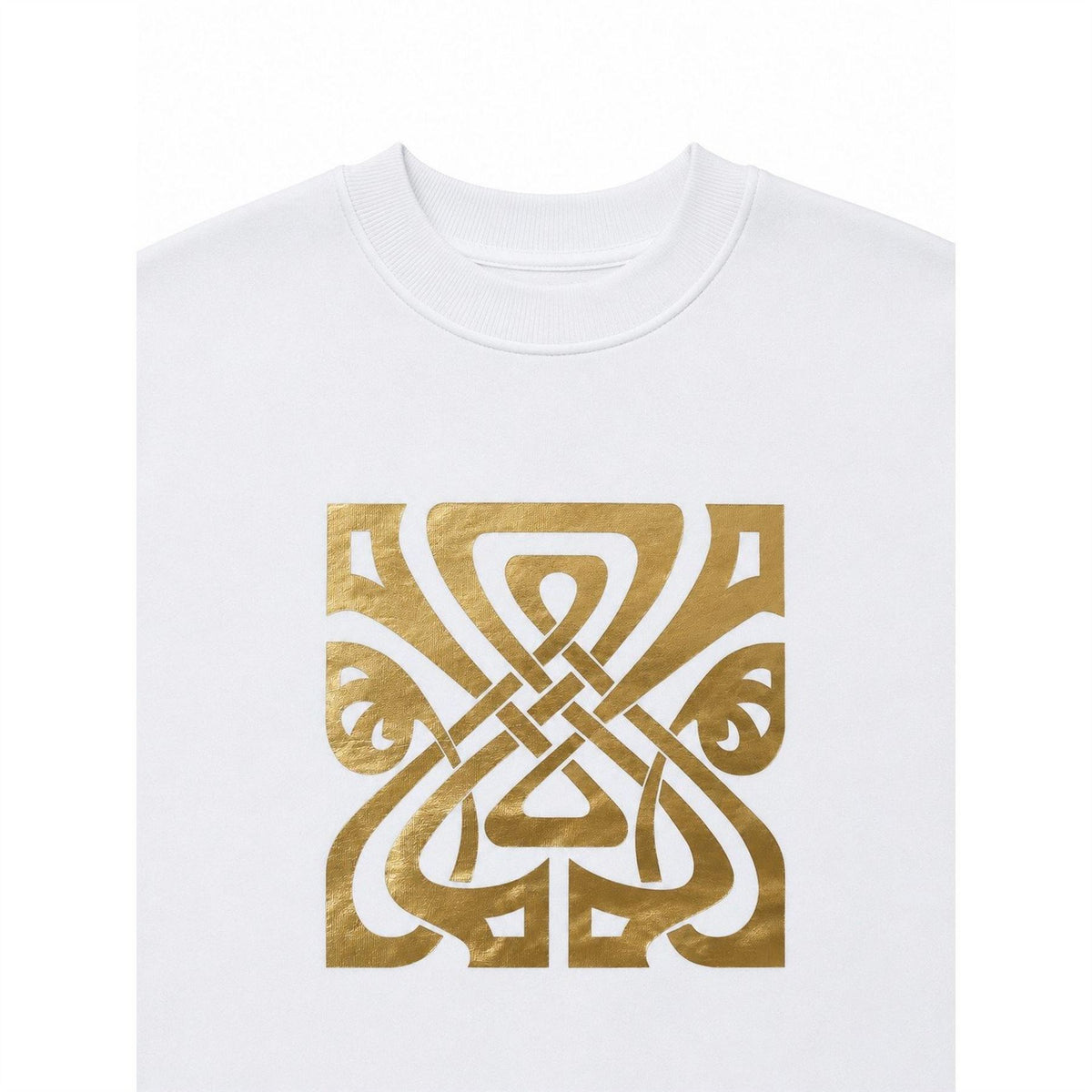 Biba Graphic Crew Neck Ribbed Collar Long Sleeve Sweatshirt