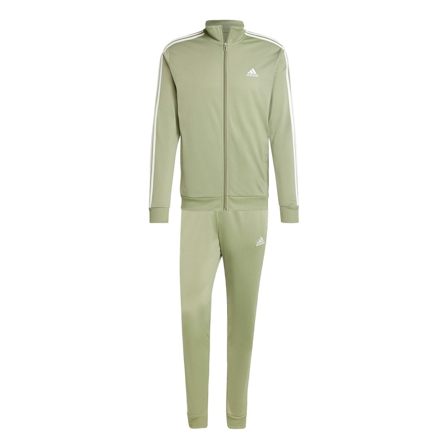 adidas Basic 3   Stripes Tricot Tracksuit