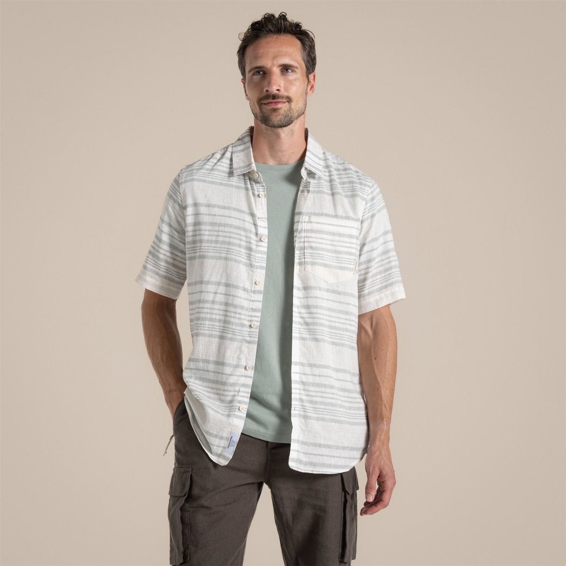 Craghoppers Collared Neck Shirt Collar Short Sleeve Shirt