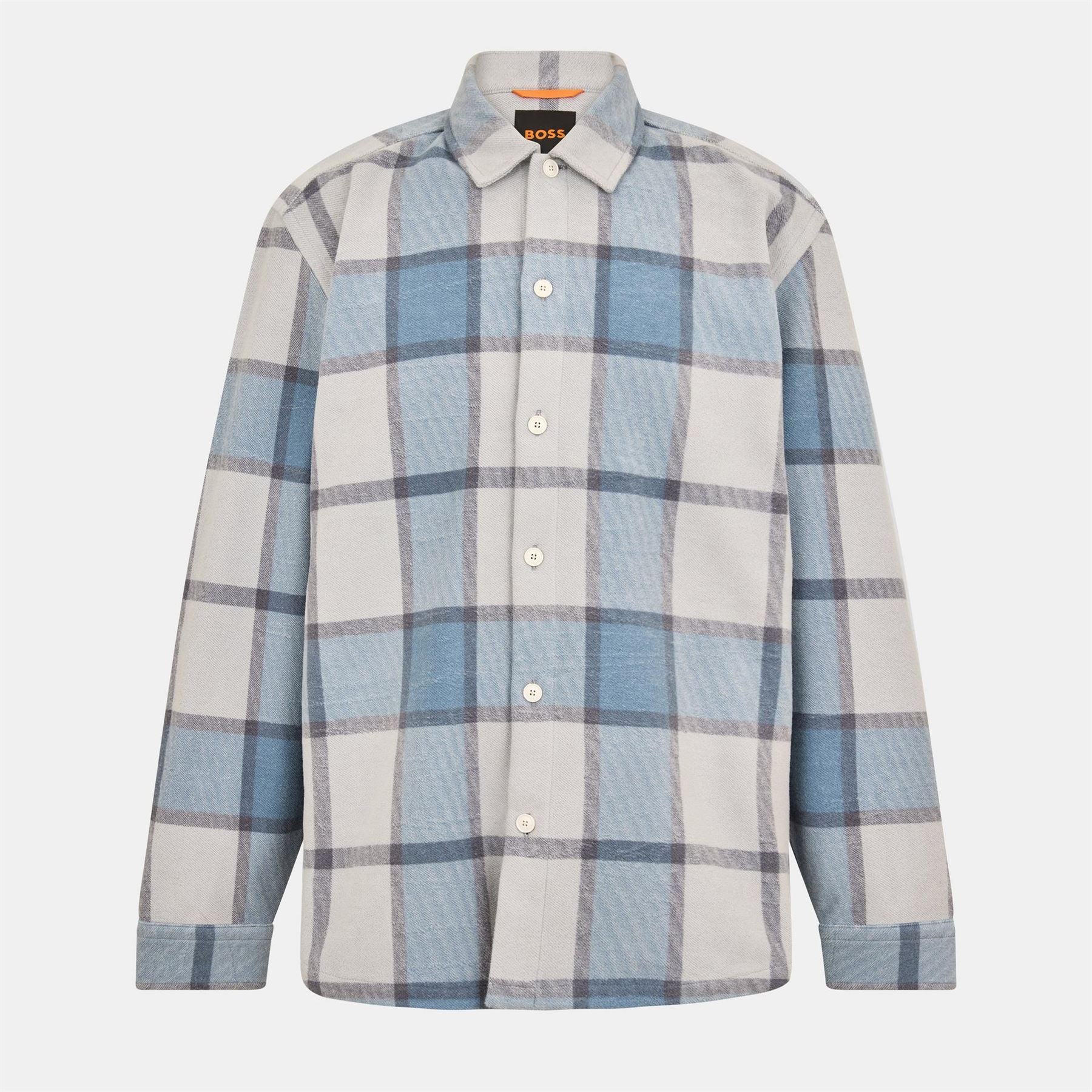 Boss Collared Neck Long Sleeve Regular Fit Shirt