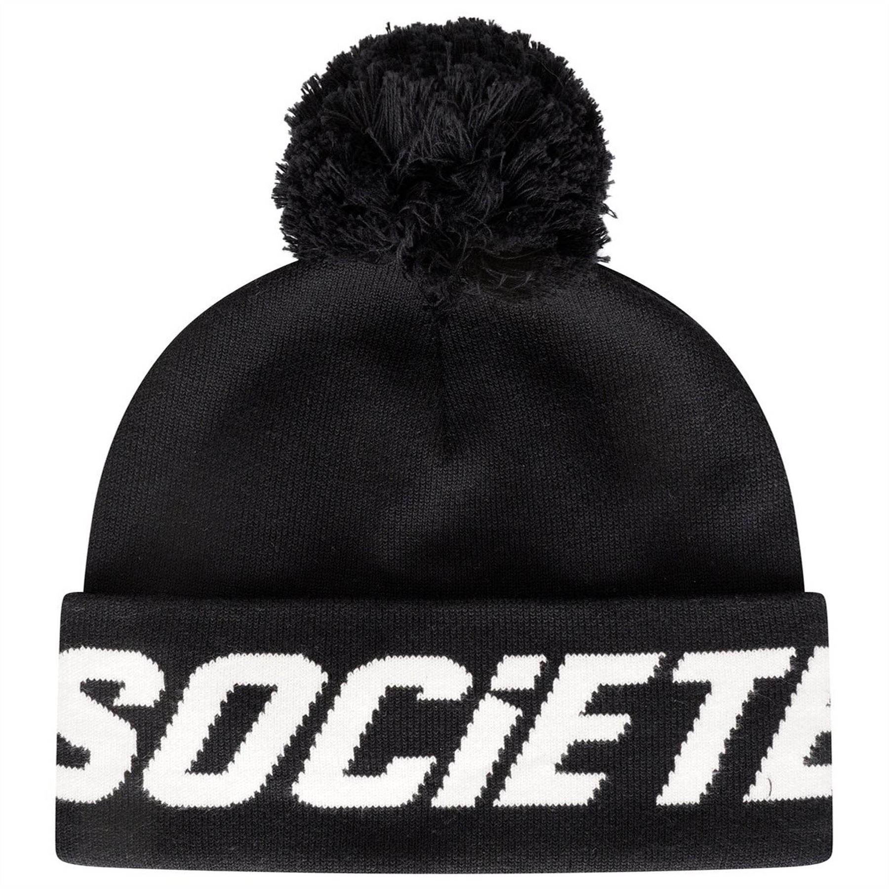 Societe Noir Lettering Beanie