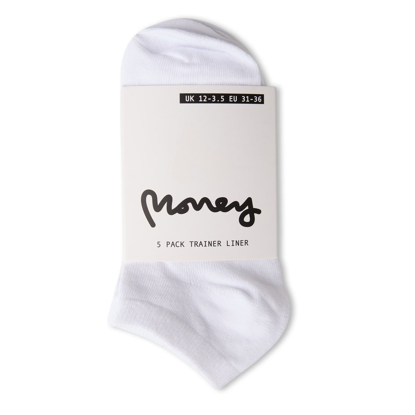 Money Tayla 5 Pack Lettering Liner Socks
